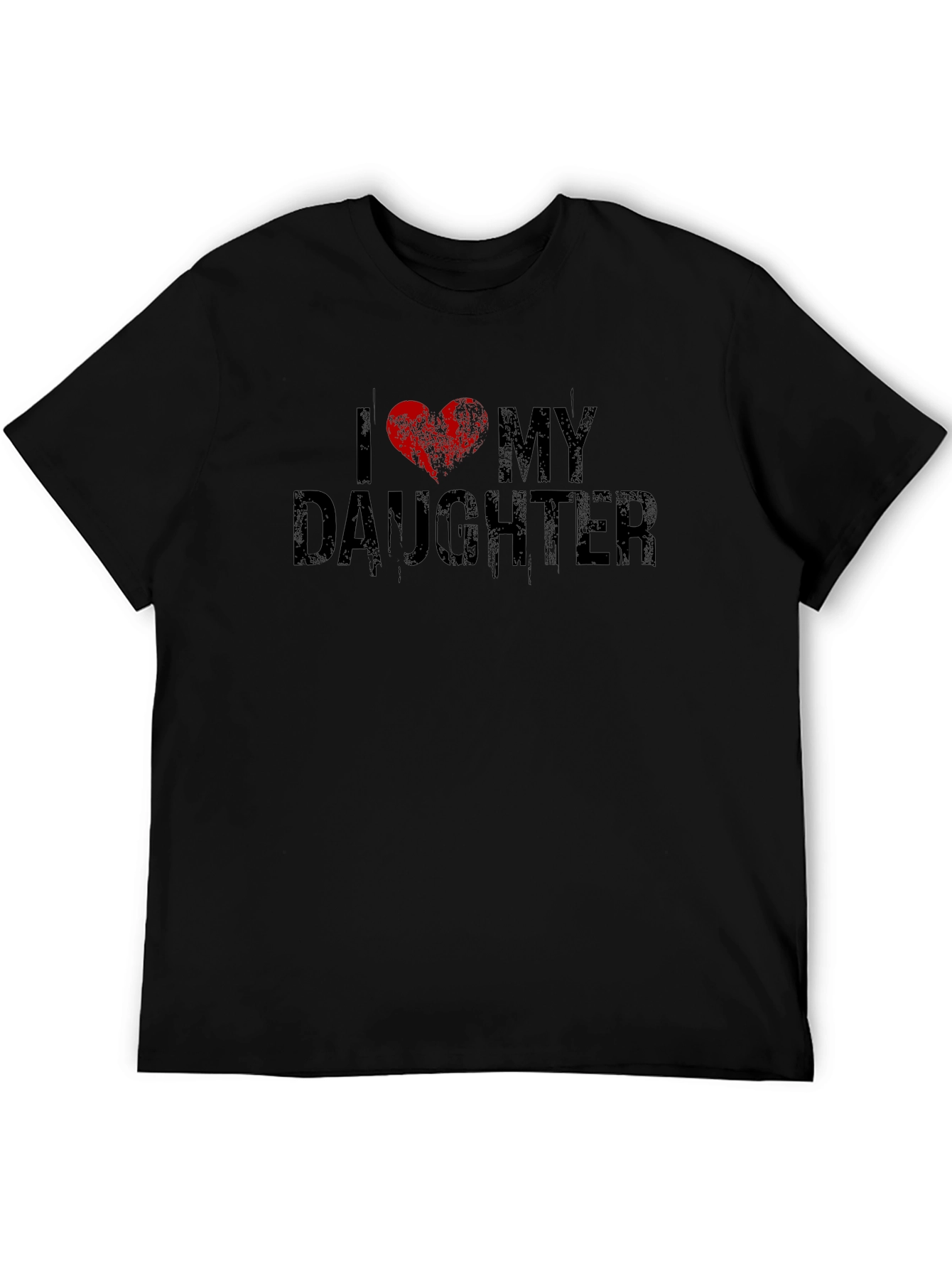 Black I Heart My Daughter Graphic Tee view 5