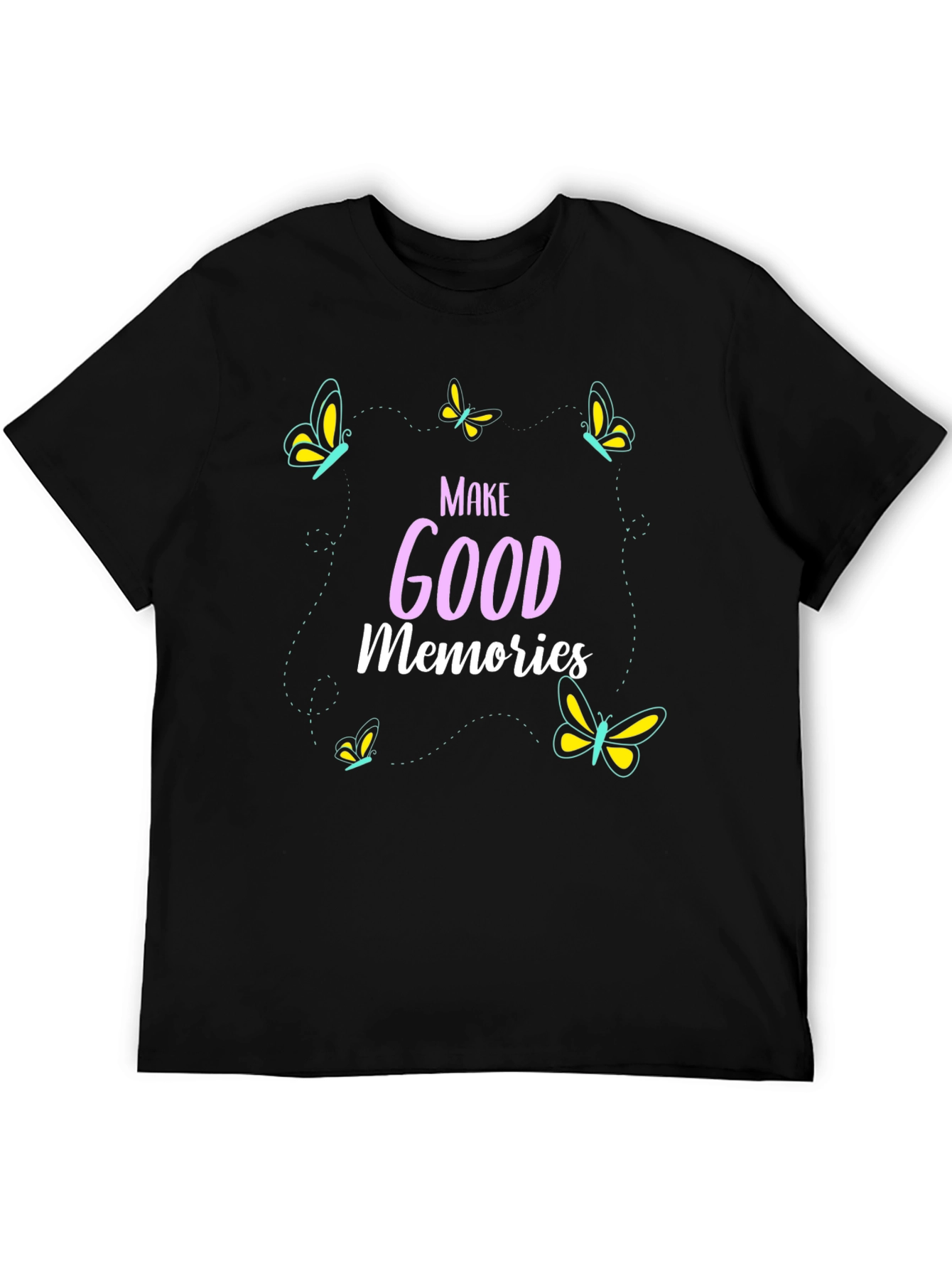 Black Make Good Memories Graphic Tee view 5