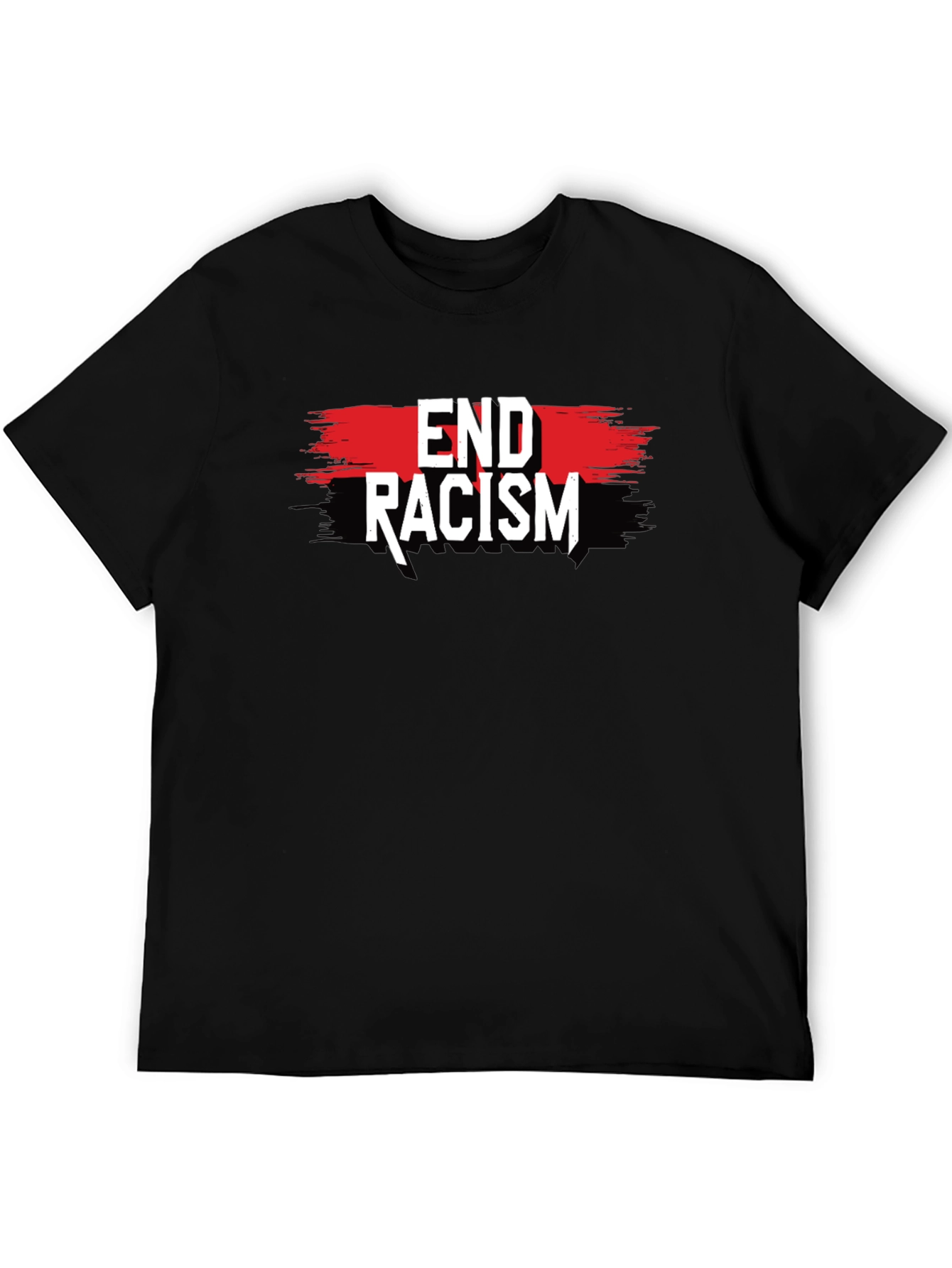 Black End Racism Graphic Tee - Black Activism T-Shirt view 5