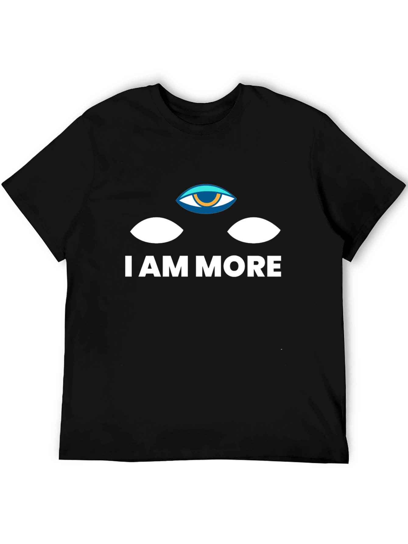 Black I AM MORE Graphic T-Shirt - Black Crew Neck view 5