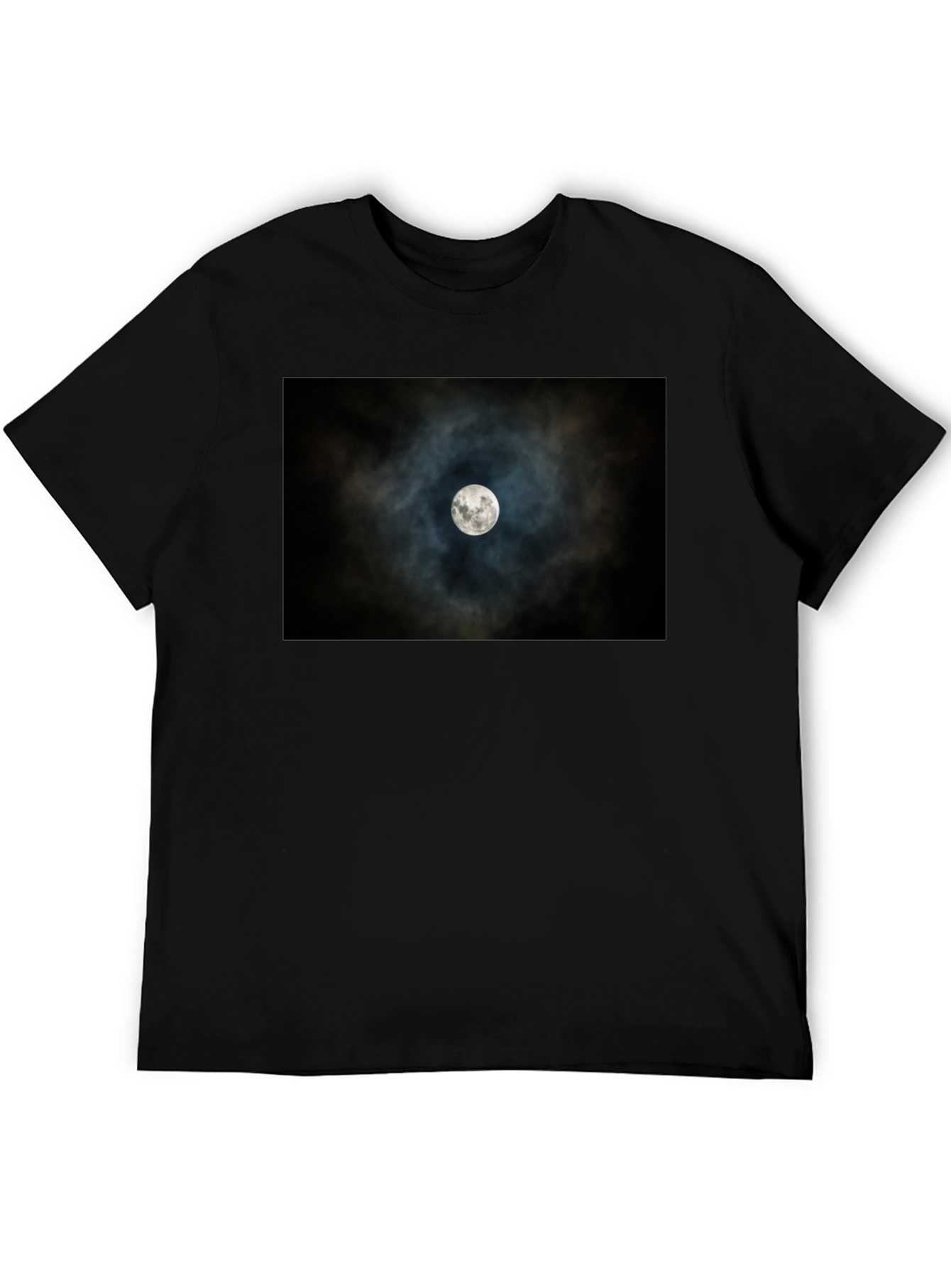 Black Lunar Eclipse Black Tee - Celestial Style view 5