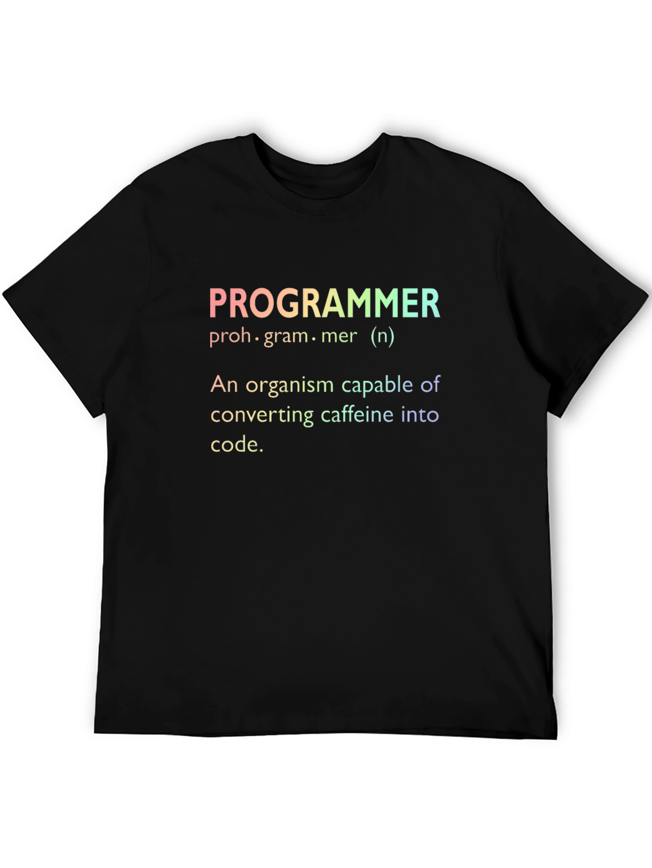 Black Programmer Definition T-Shirt view 5