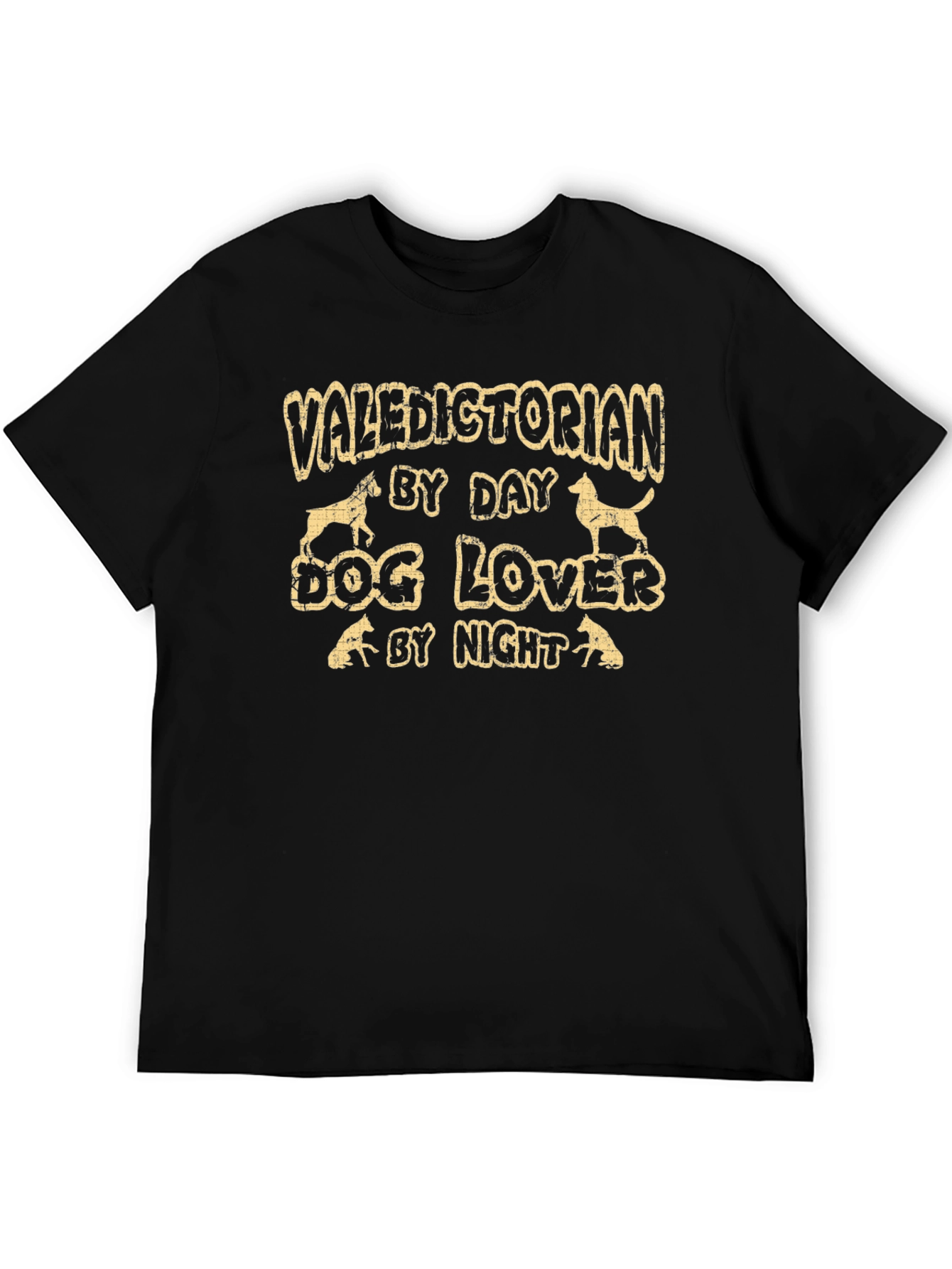 Black Valedictorian Dog Lover T-Shirt view 5