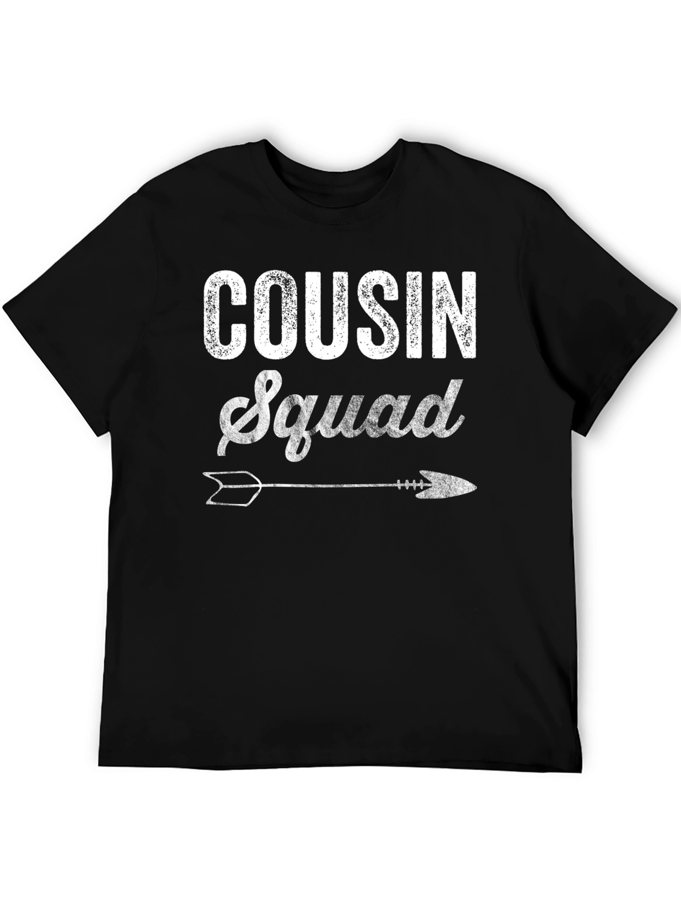 Black Cousin Squad Graphic Tee - Black Cotton Blend view 5