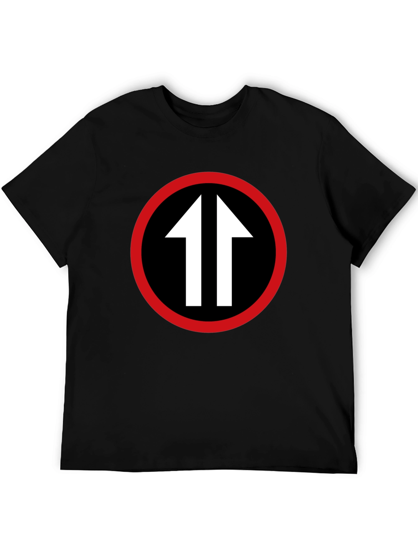 Black Upward Arrows T-Shirt - Bold Graphic Tee view 5