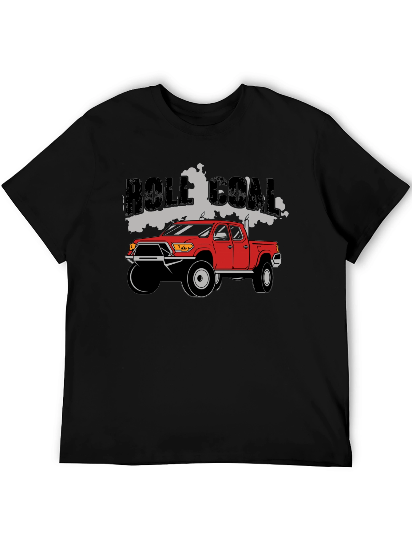Black Role Coal Red Truck T-Shirt view 5