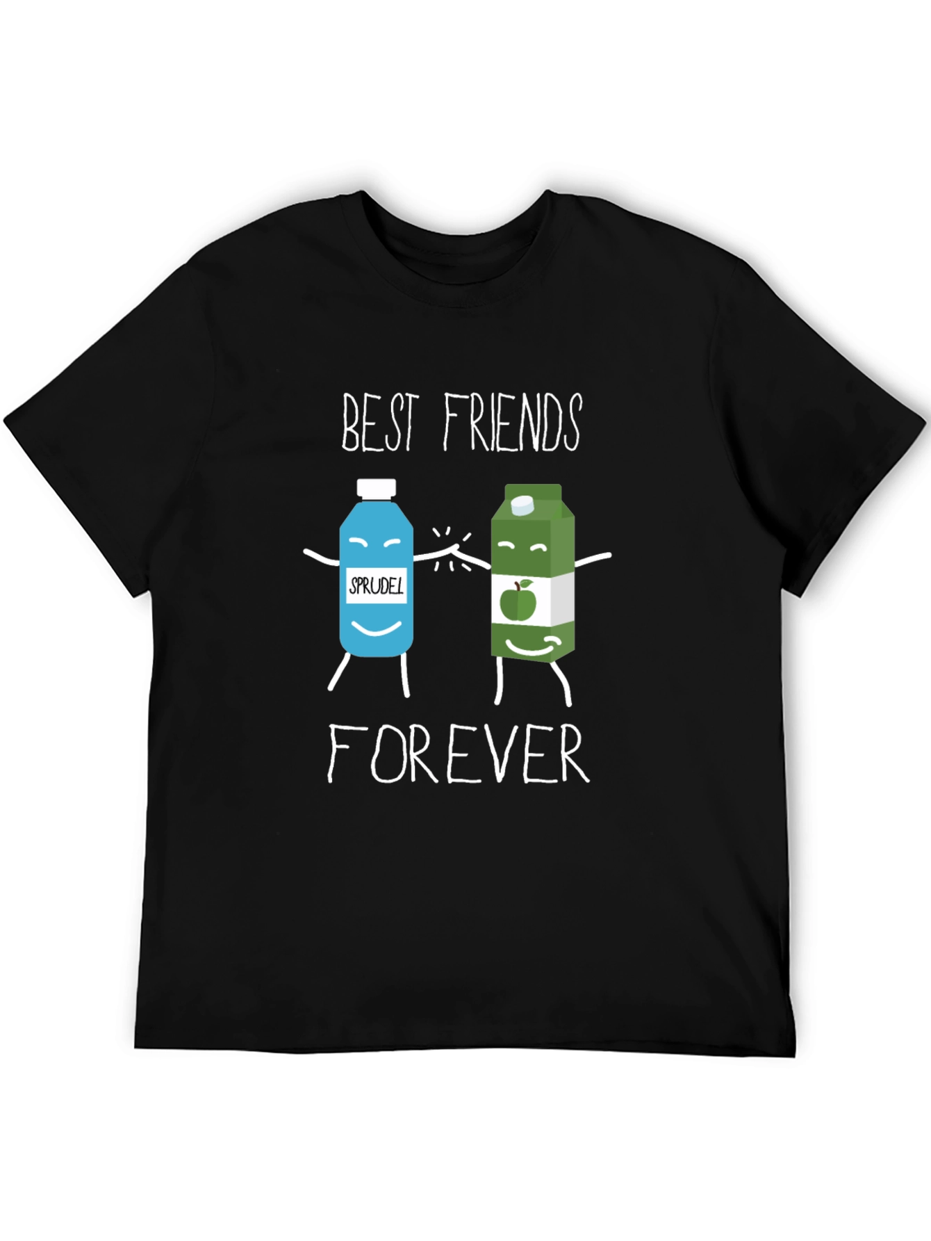Black Best Friends Forever Graphic Tee view 5