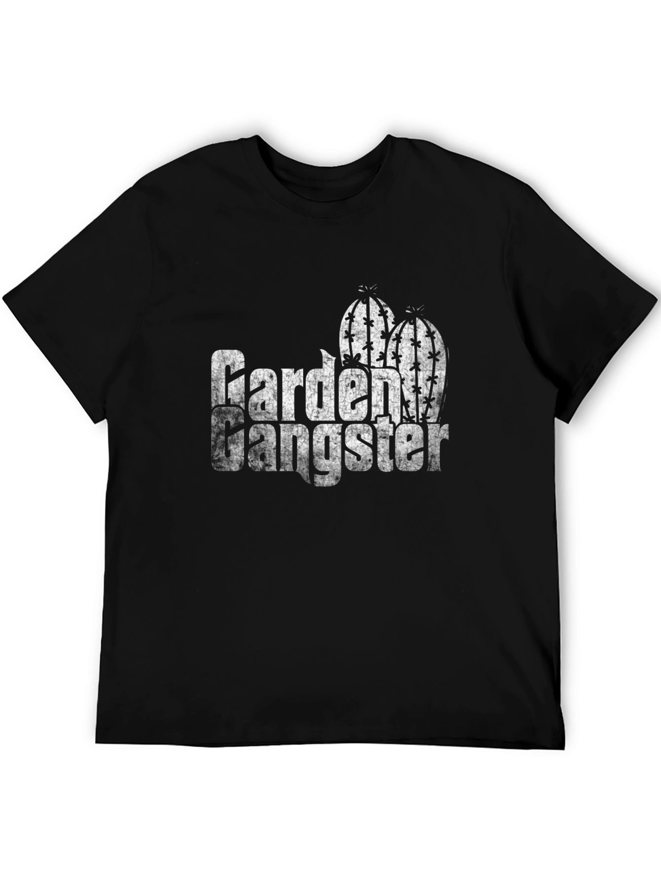 Black Garden Gangster Cactus Graphic Tee view 5