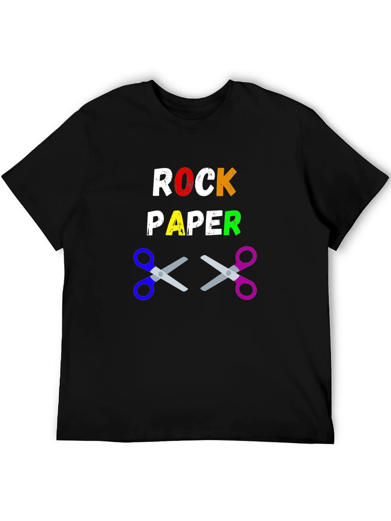 Black Rock Paper Scissors Graphic Tee view 5