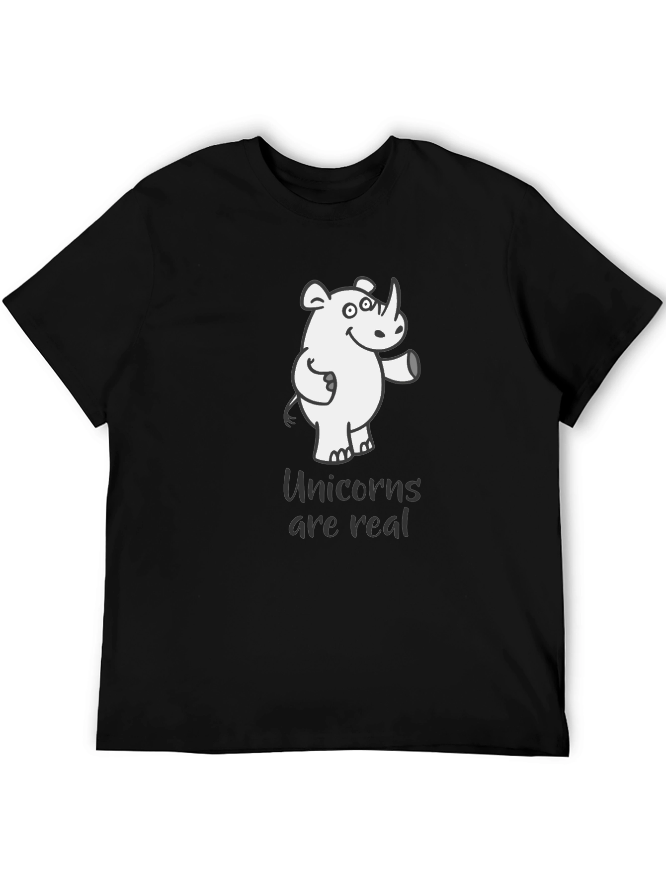 Black Unicorns Are Real Graphic T-Shirt view 5