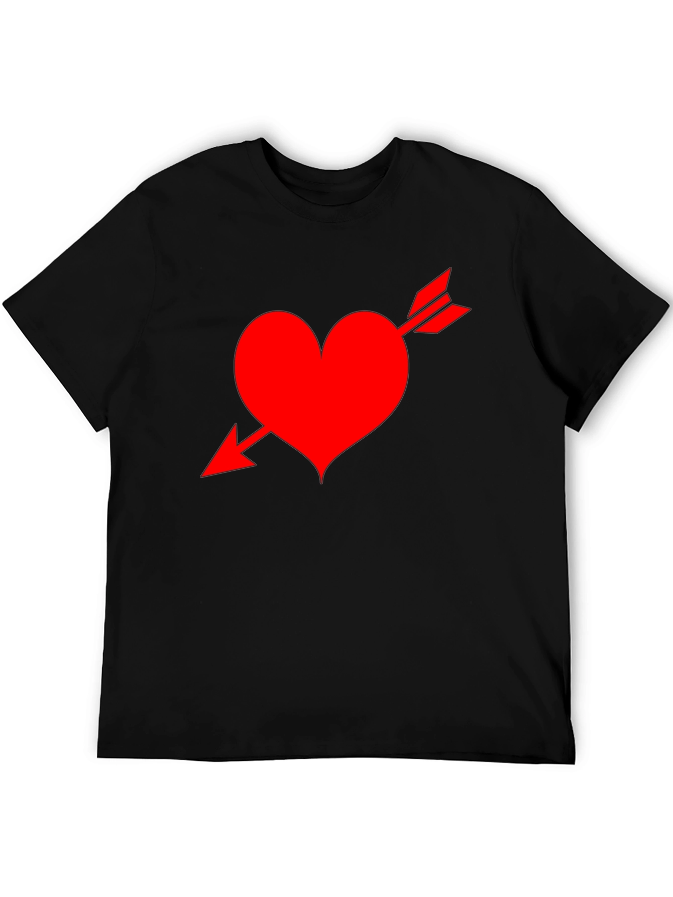 Black Heart Arrow Graphic Tee - Black view 5