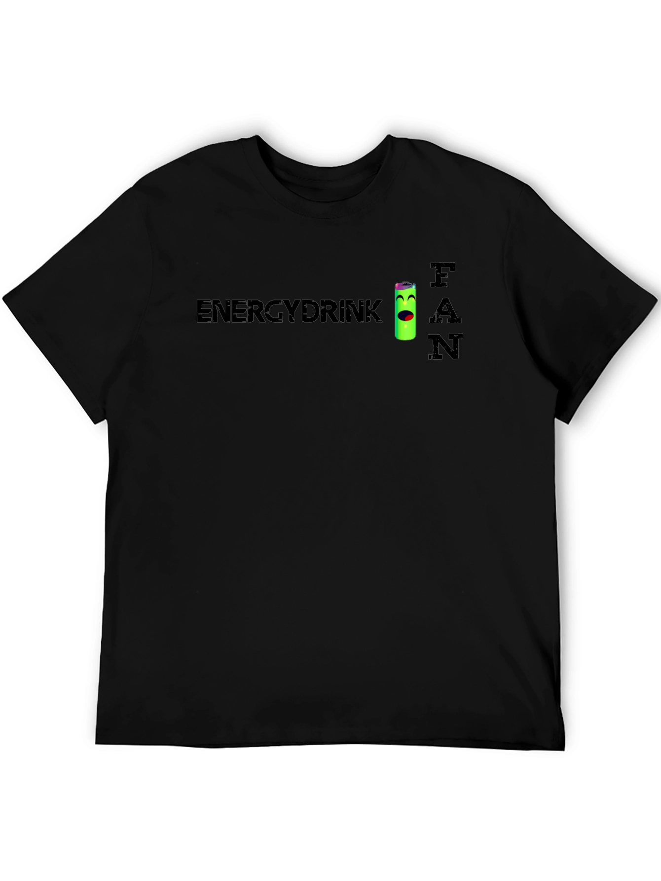 Black Energy Drink Fan T-Shirt - Novelty Tee view 5