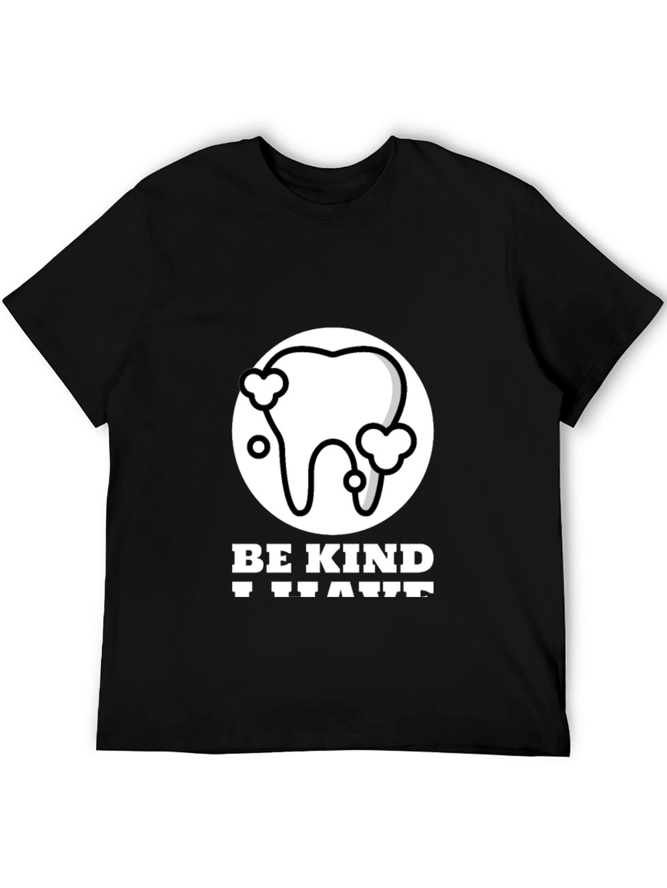 Black Be Kind T-Shirt - Graphic Print Cotton Tee view 5