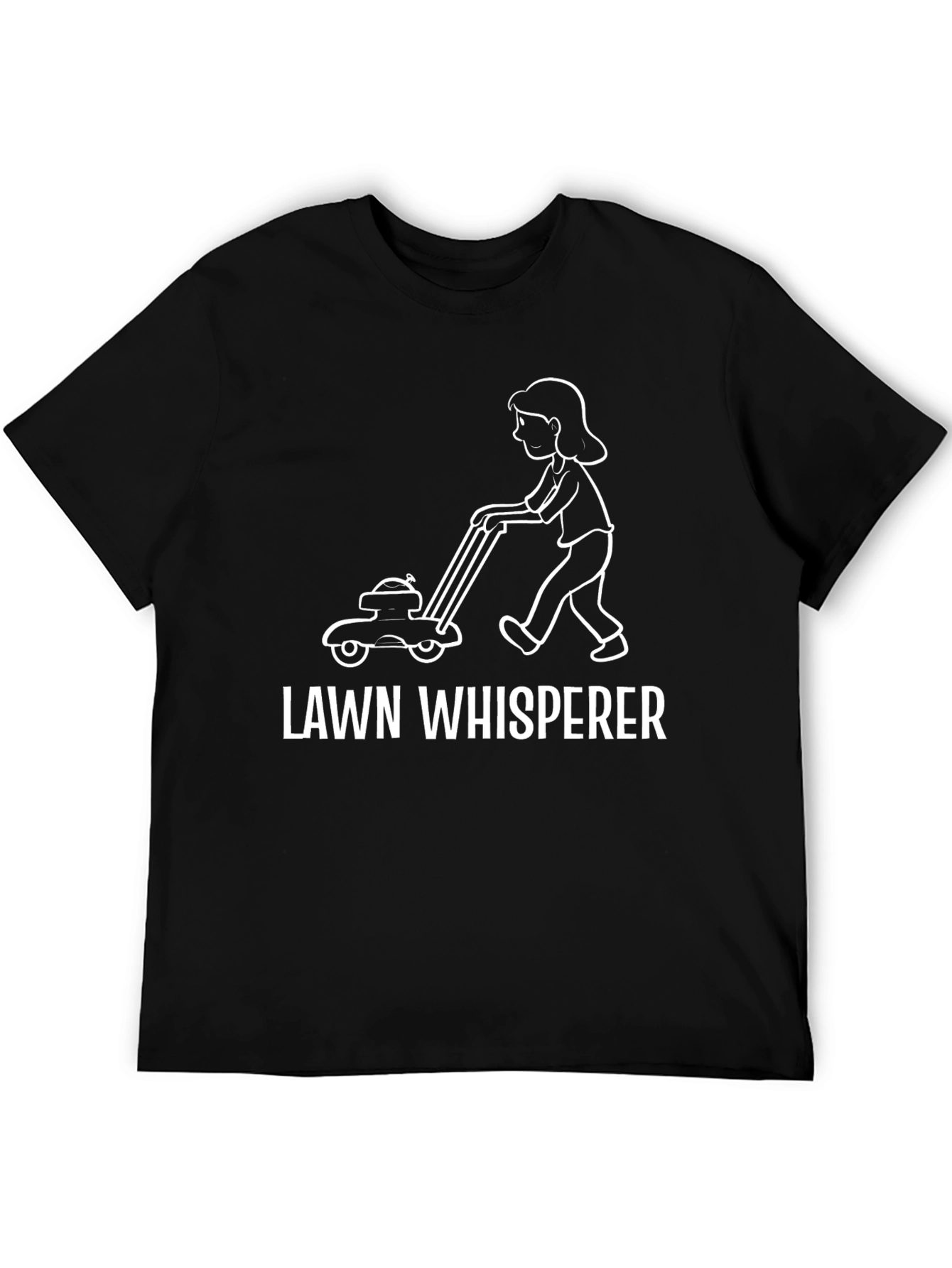 Black Lawn Whisperer Graphic Tee view 5