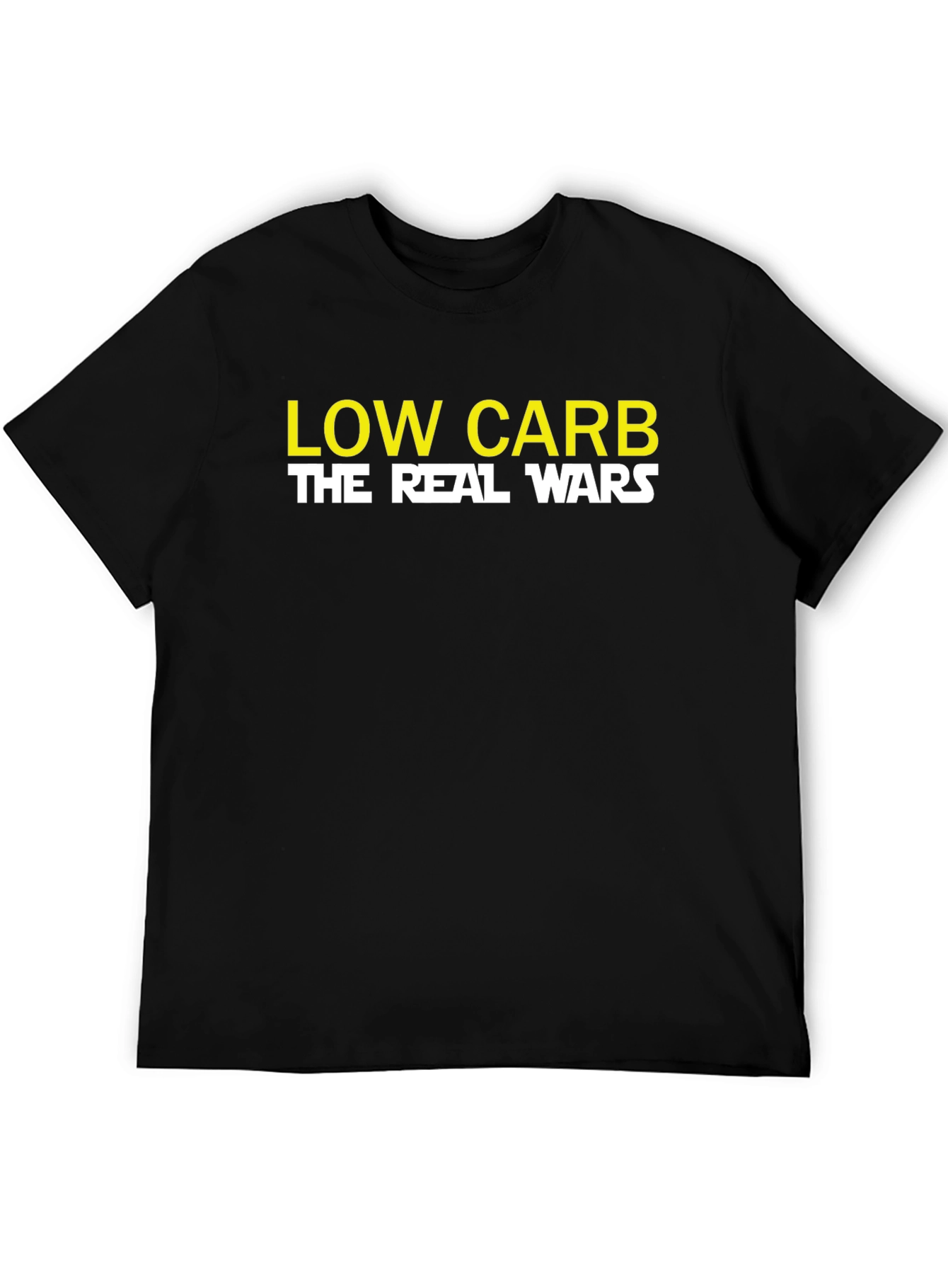 Black Low Carb The Real Wars Graphic T-Shirt view 5