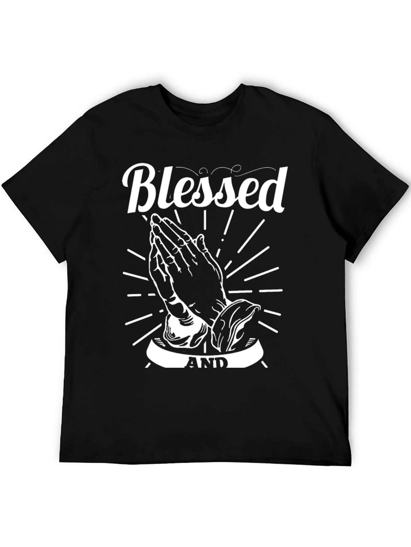 Black Blessed & Anointed Graphic Tee view 5
