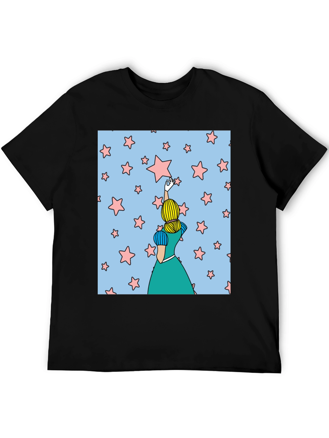 Black Reach for the Stars T-Shirt view 5