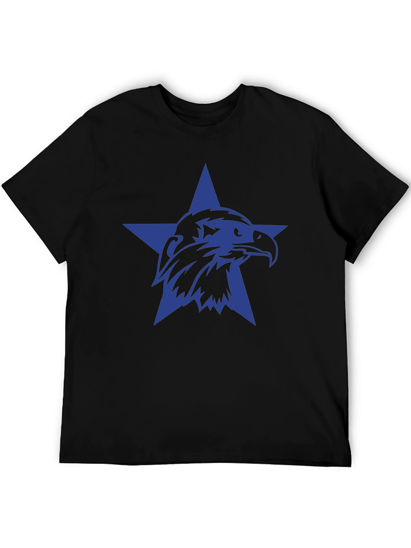 Black Eagle Star Black T-Shirt view 5