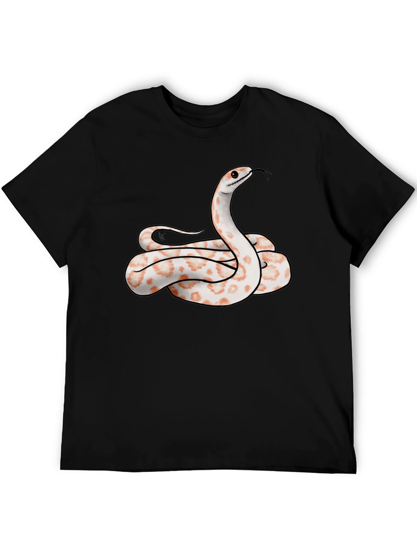 Black Snake Graphic Tee - Cool Reptile Design T-Shirt view 5