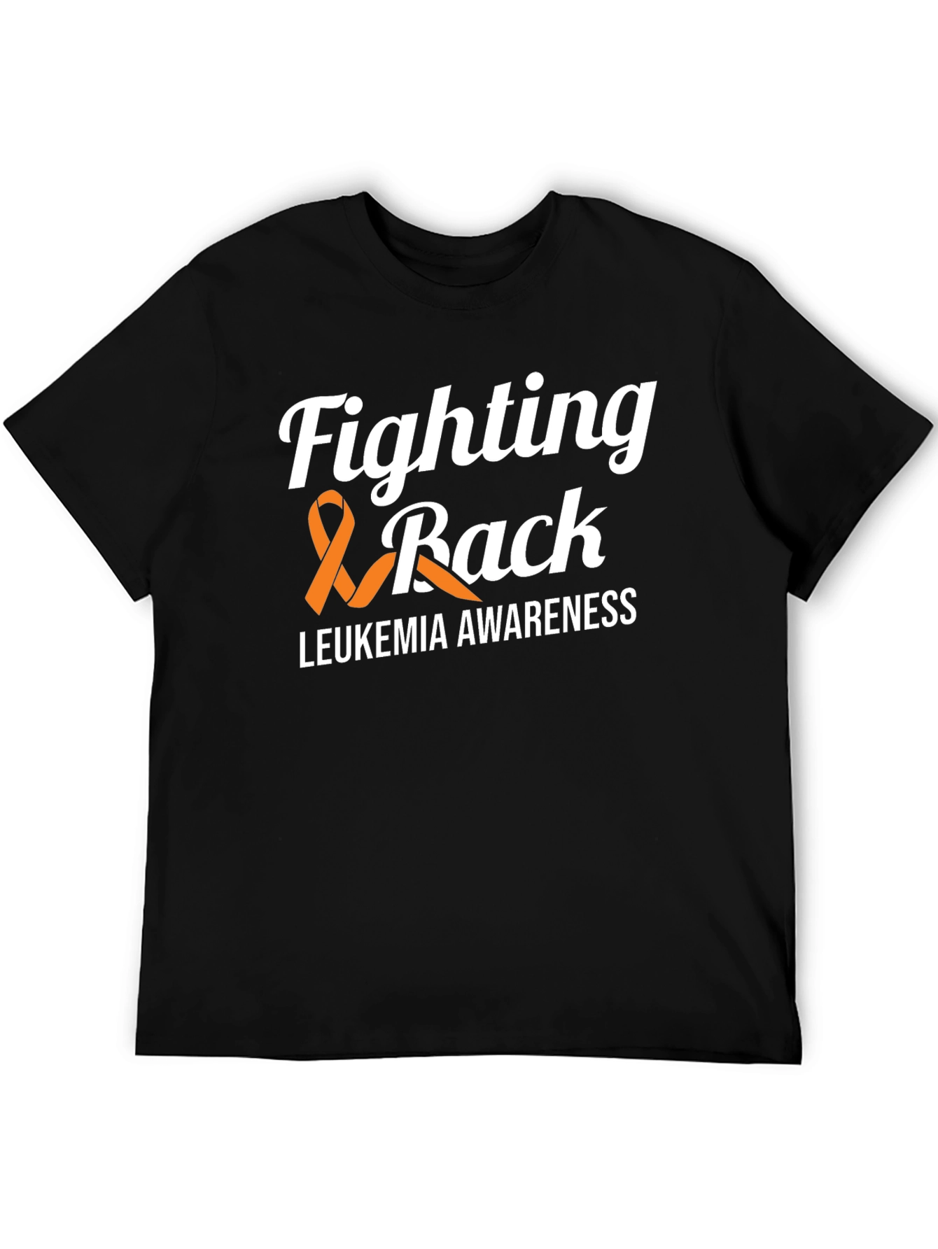 Black Leukemia Awareness T-Shirt - Fighting Back view 5