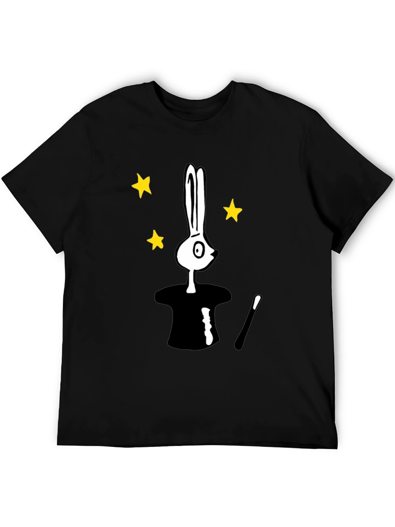 Black Magician Bunny T-Shirt - Black Tee view 5