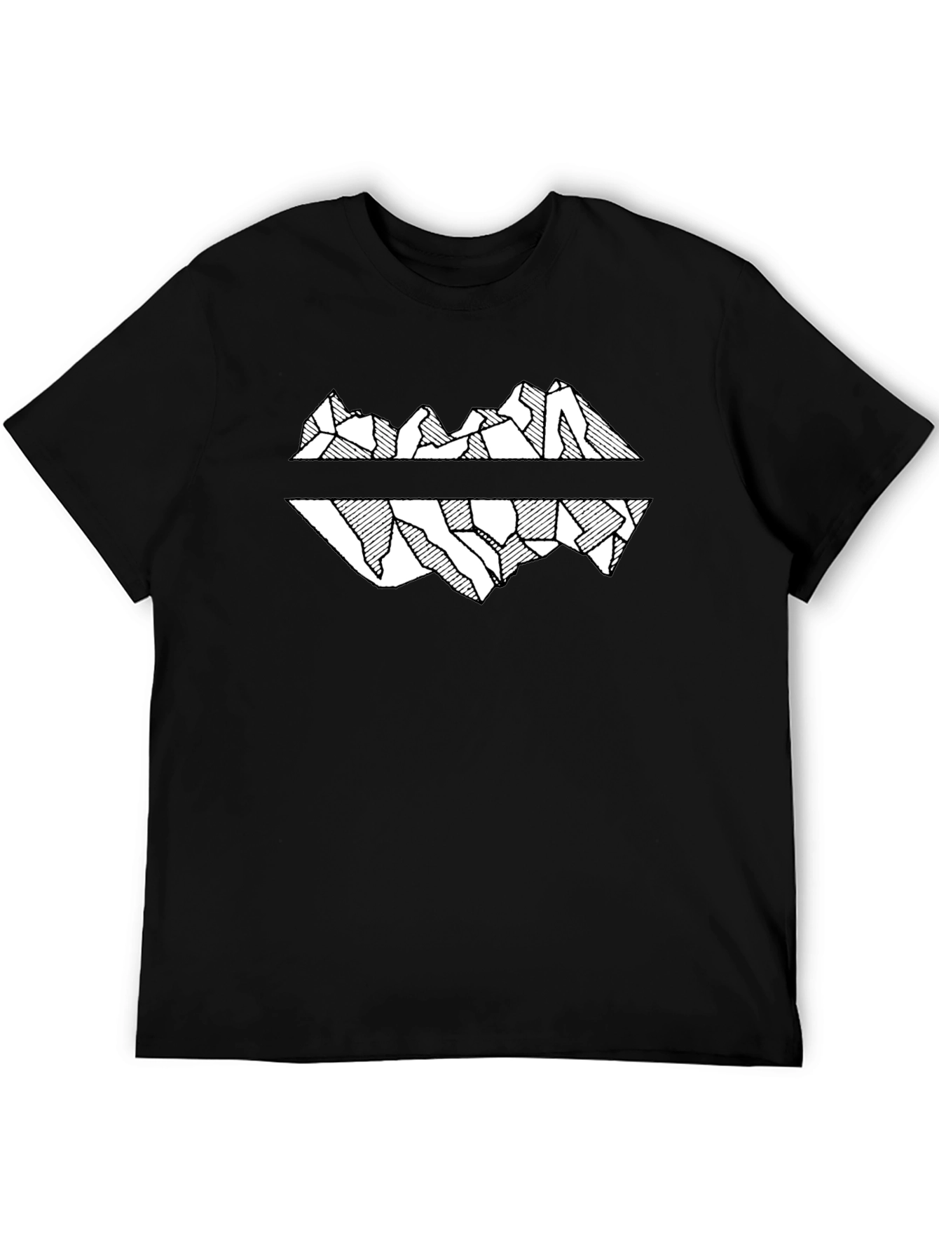Black Mountain Reflection Graphic Tee - Black view 5