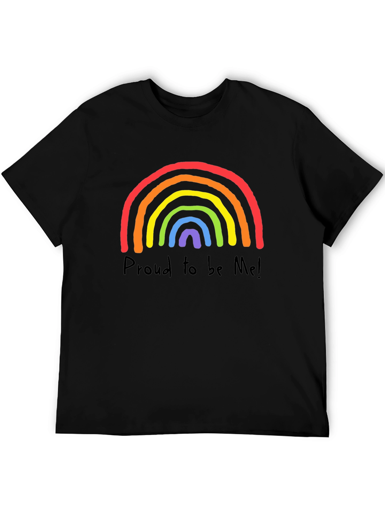 Pride Rainbow T-Shirt - Proud to be Me Graphic Tee - 5