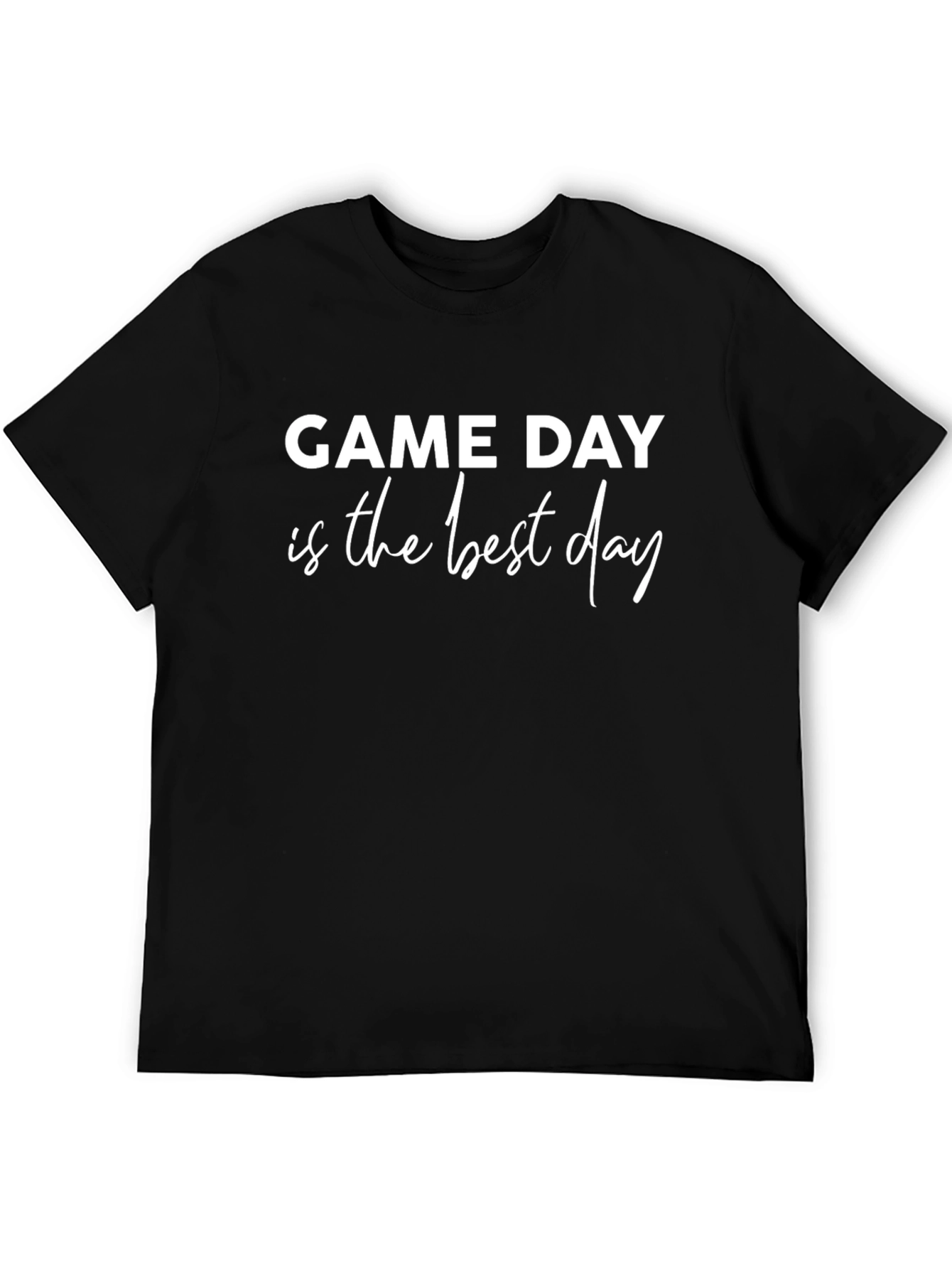 Black Game Day Tee - Best Day Ever T-Shirt view 5