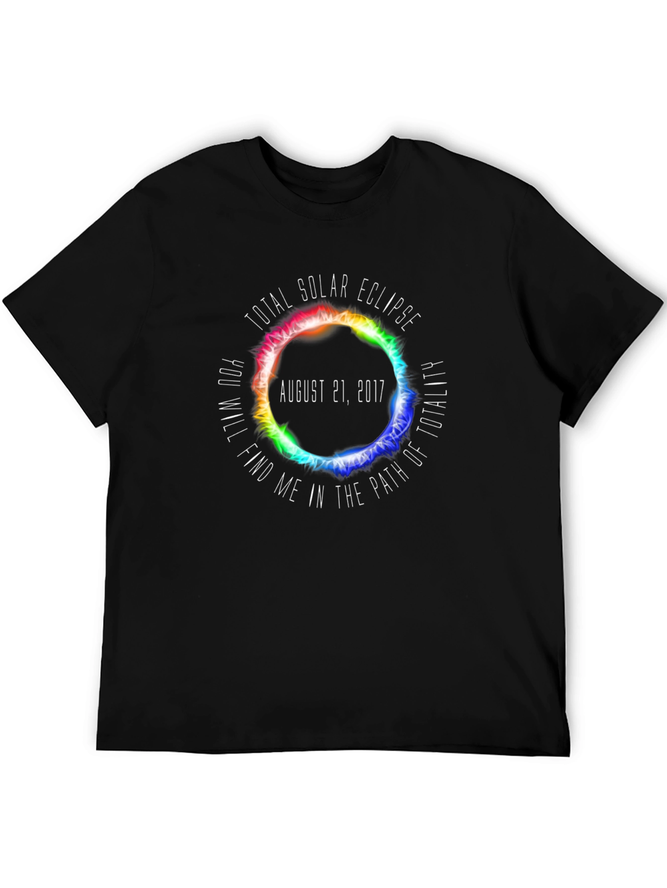Black Total Solar Eclipse August 2017 T-Shirt view 5