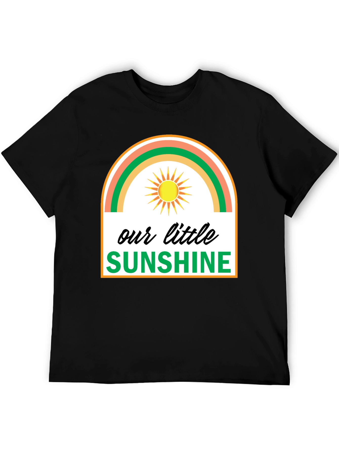 Black Our Little Sunshine Graphic Tee - Unisex view 5
