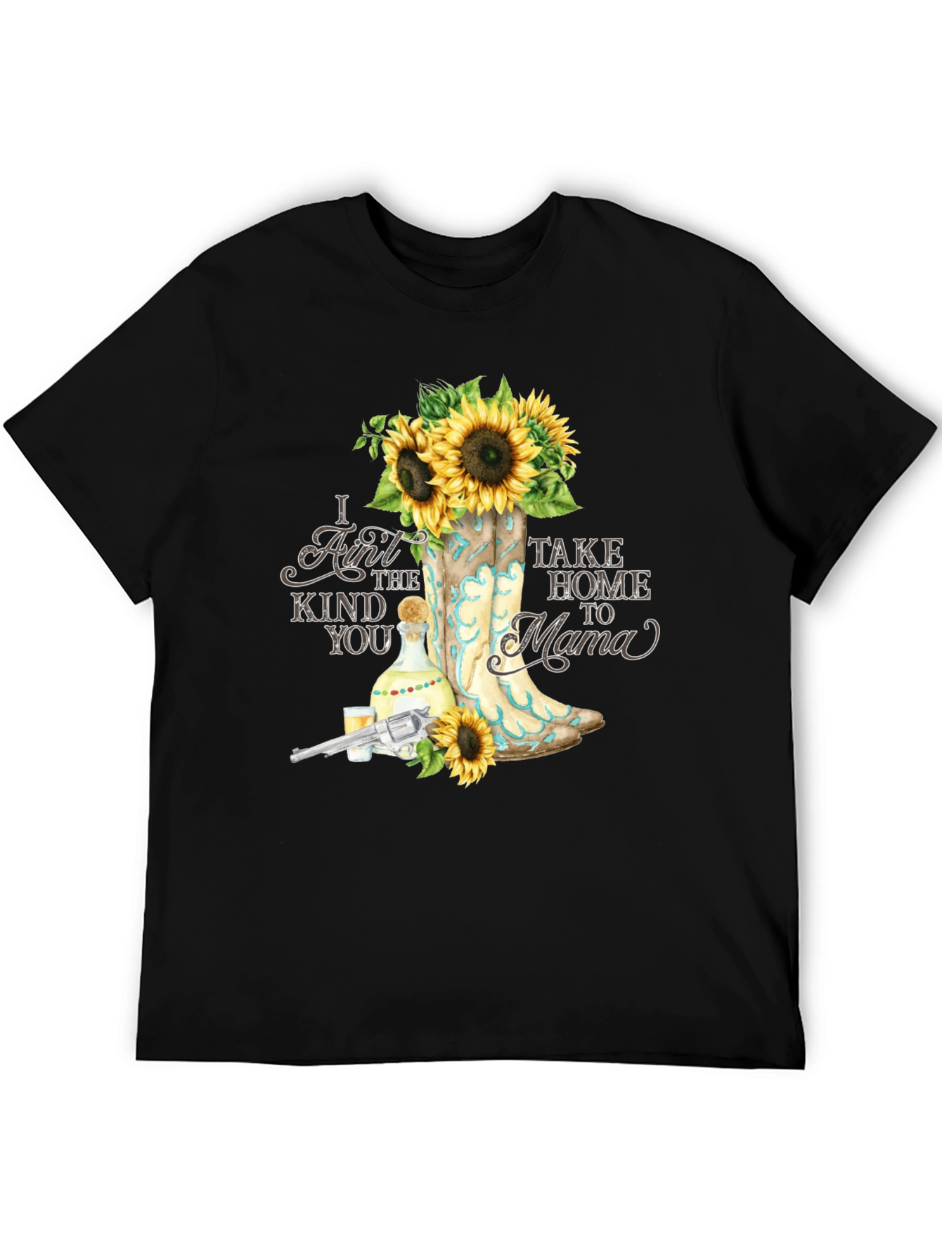 Black I Ain't the Kind You Take Home to Mama T-Shirt view 5