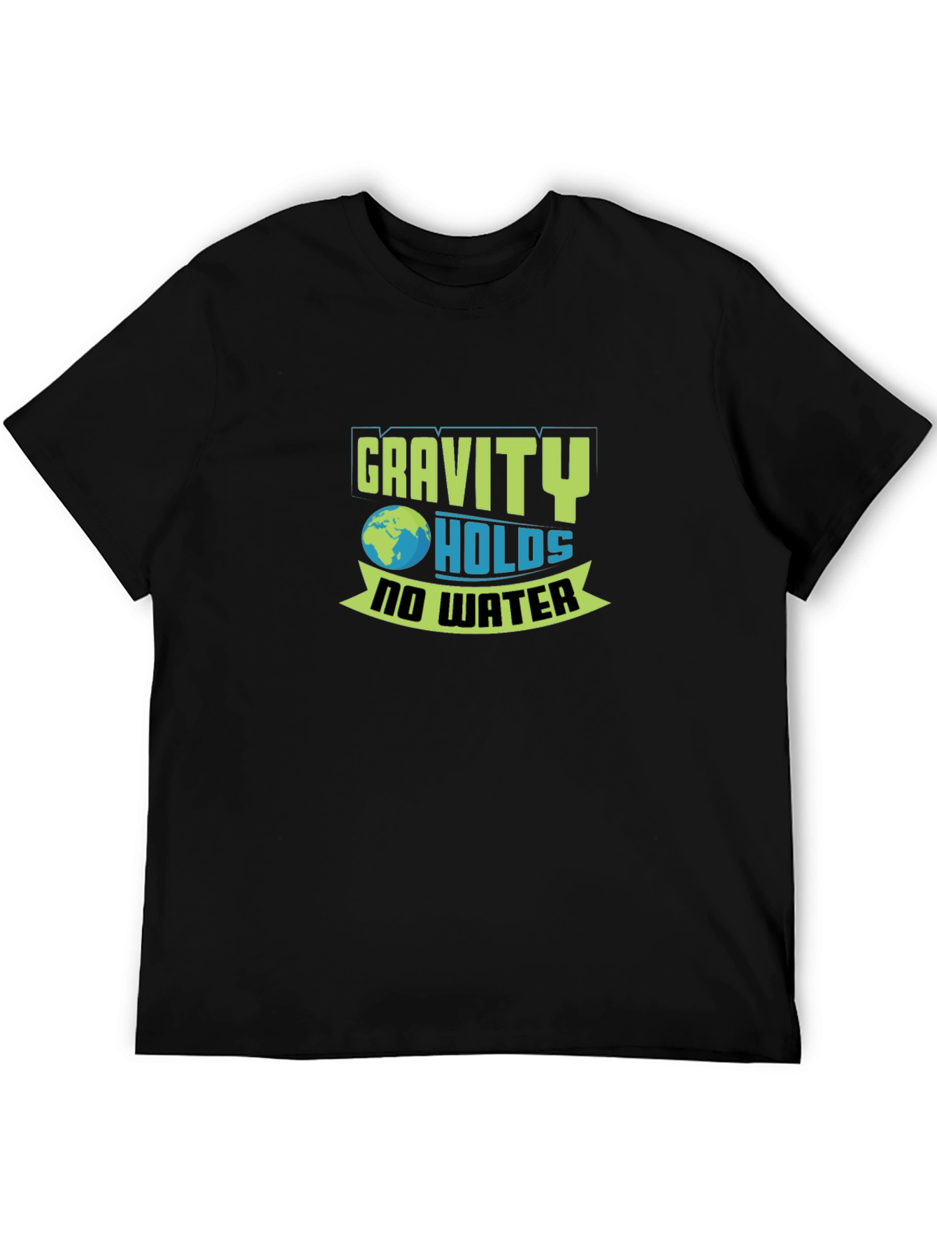 Black Gravity Holds No Water Graphic T-Shirt view 5