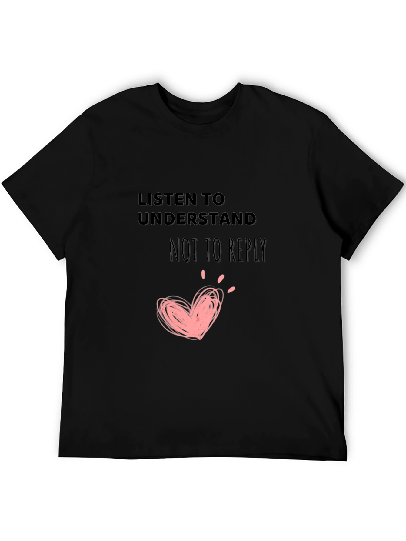 Black Listen To Understand Graphic T-Shirt view 5
