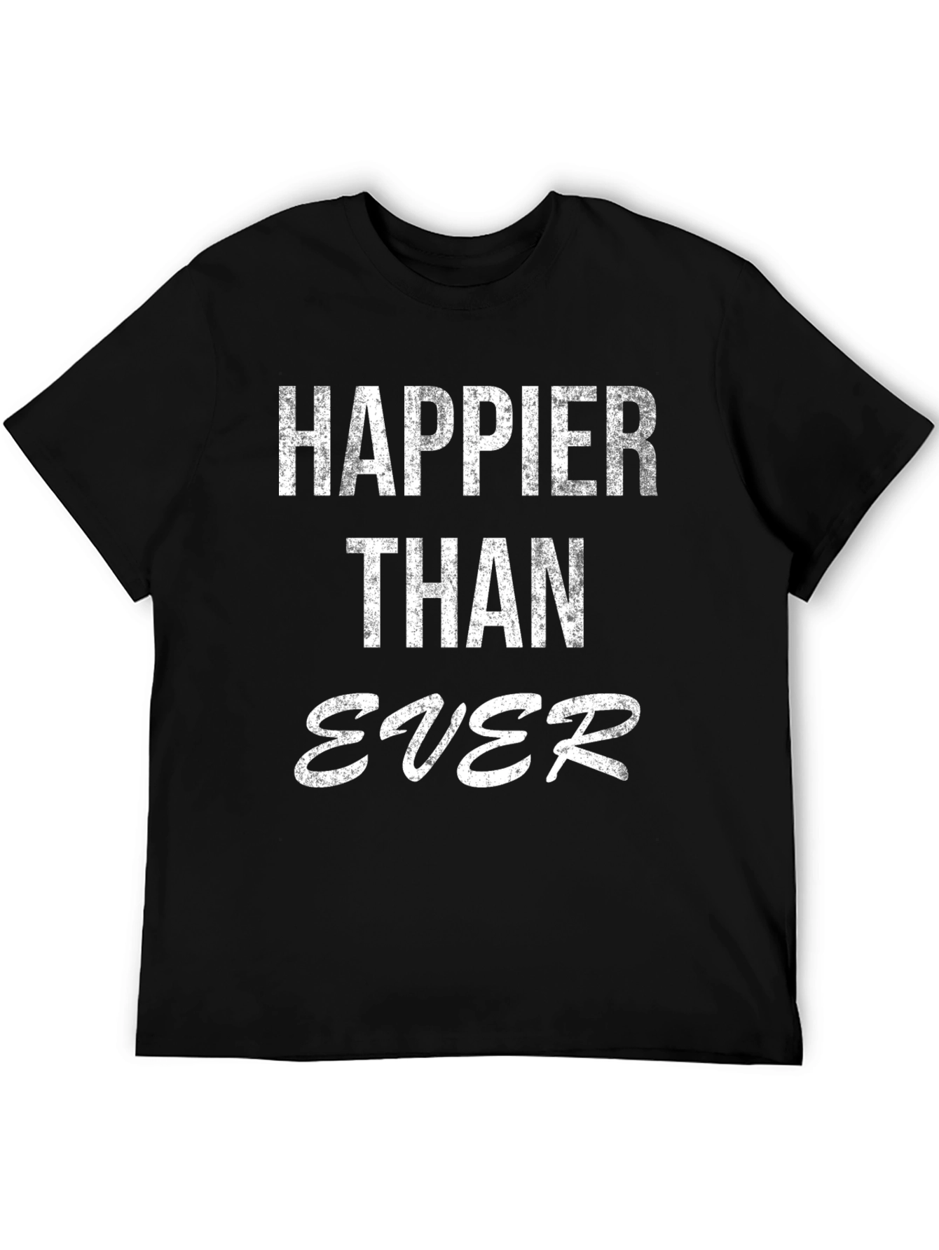 Black Happier Than Ever Graphic Tee view 5