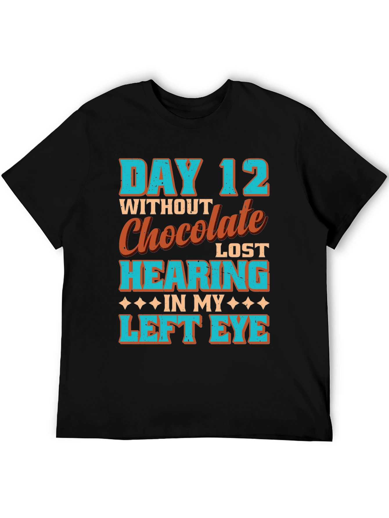 Black Funny Chocolate Withdrawal T-Shirt view 5