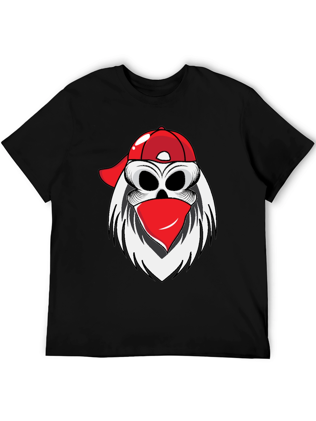 Black Skull Bandit Graphic Tee view 5