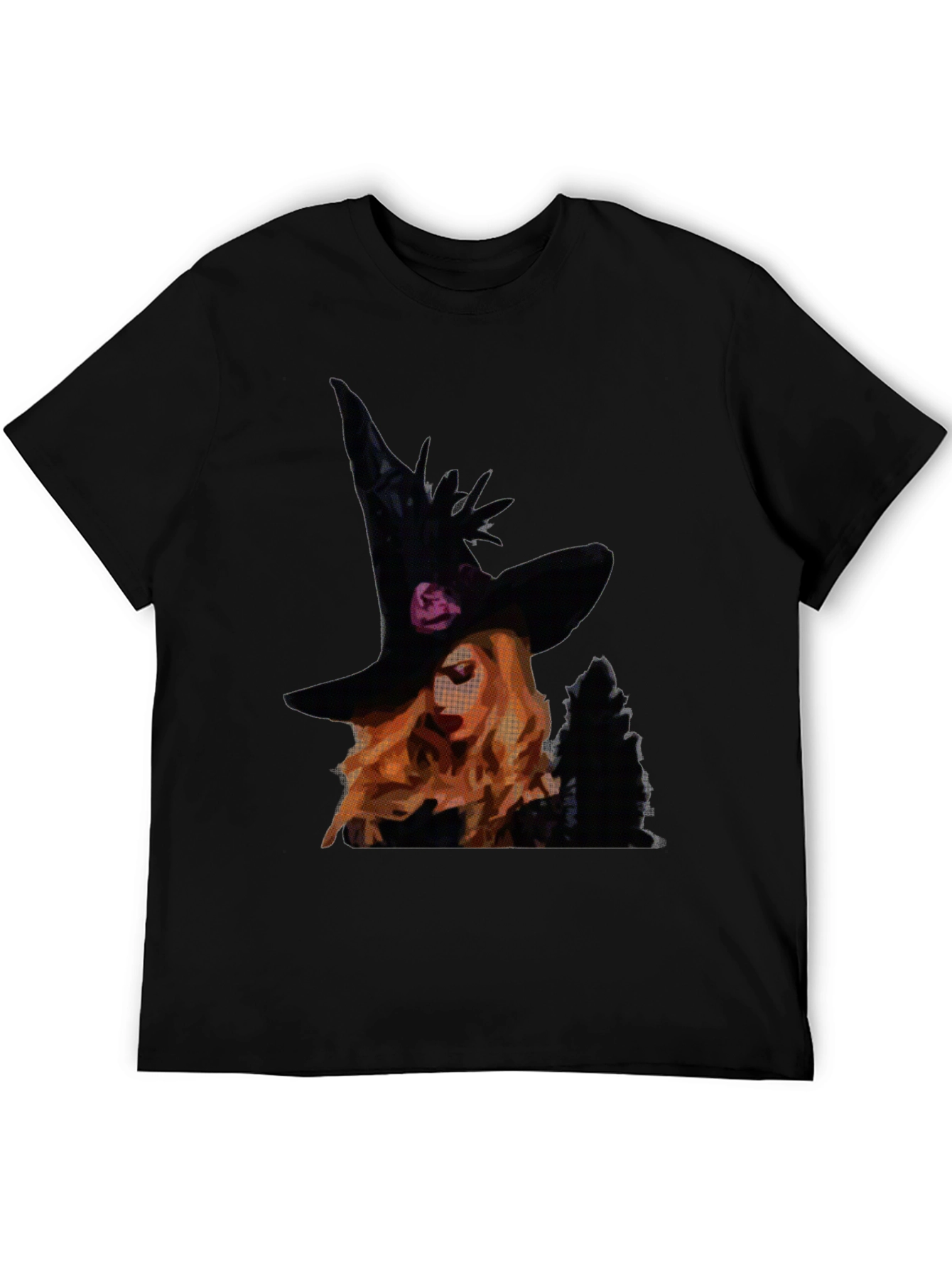 Black Witch Graphic Tee - Halloween Shirt view 5