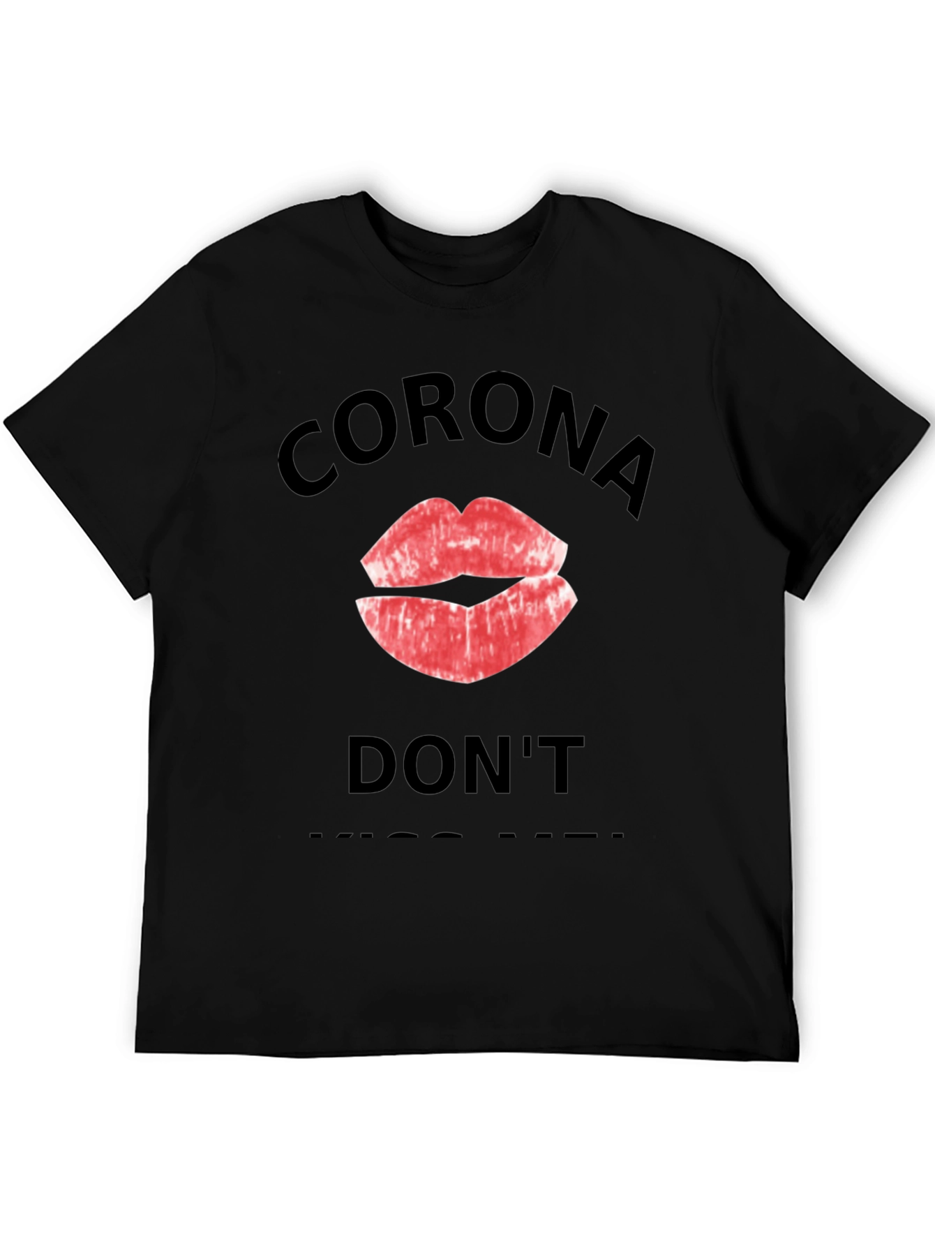 Black Corona Don't Kiss Me Black T-Shirt view 5