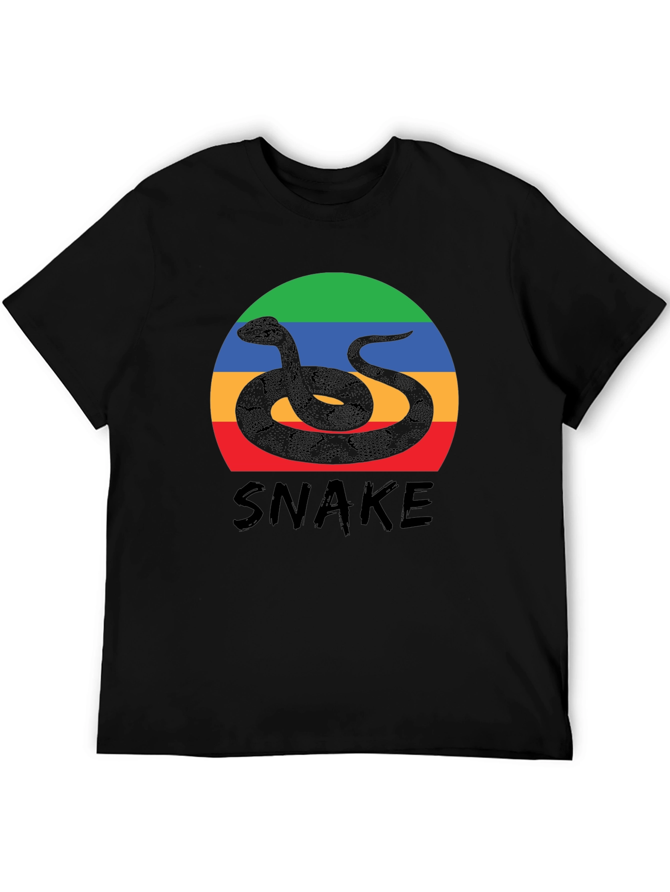 Black Snake Graphic Tee - Retro Style view 5