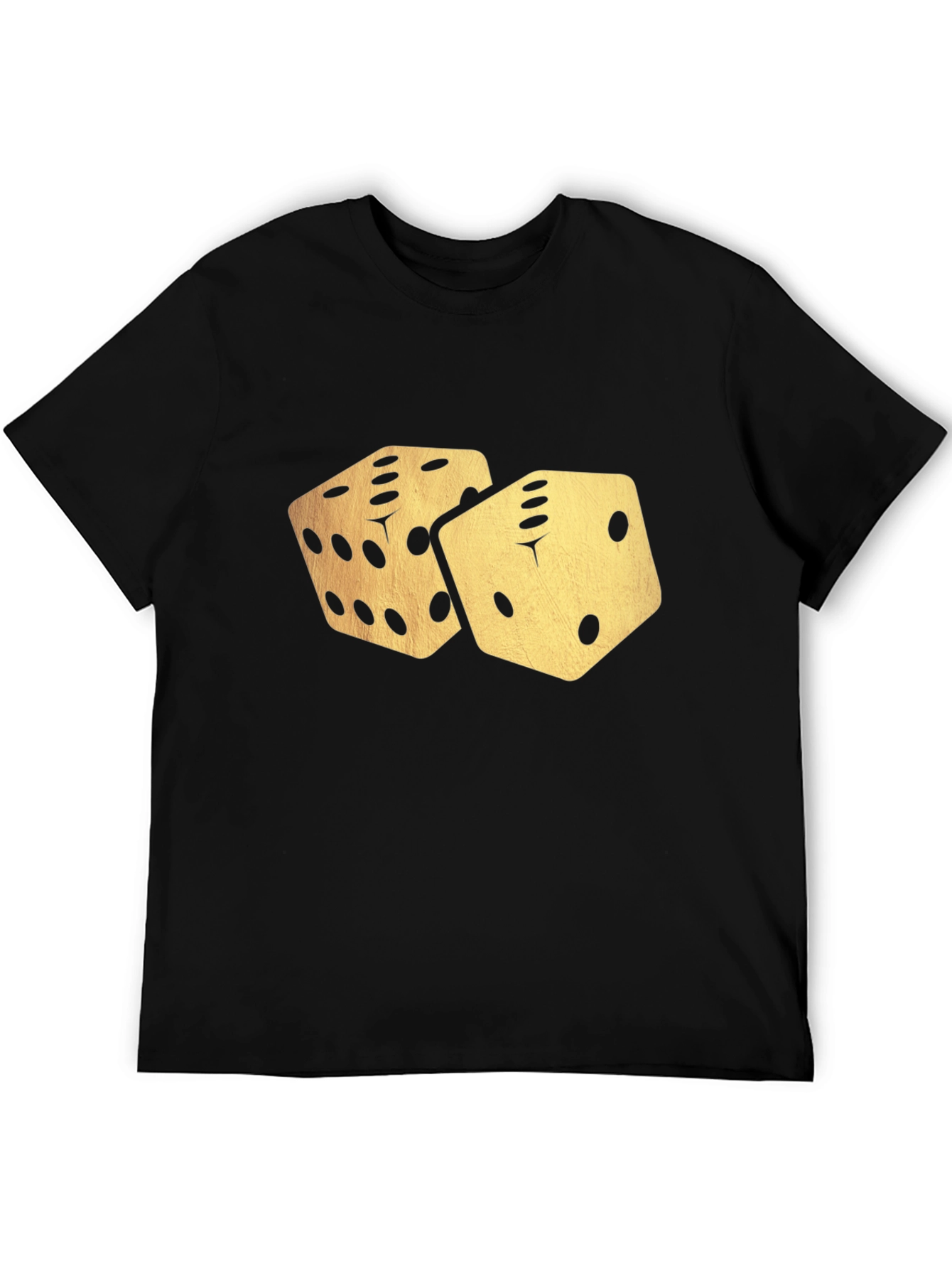 Black Dice Graphic T-Shirt - Lucky Roll Design view 5