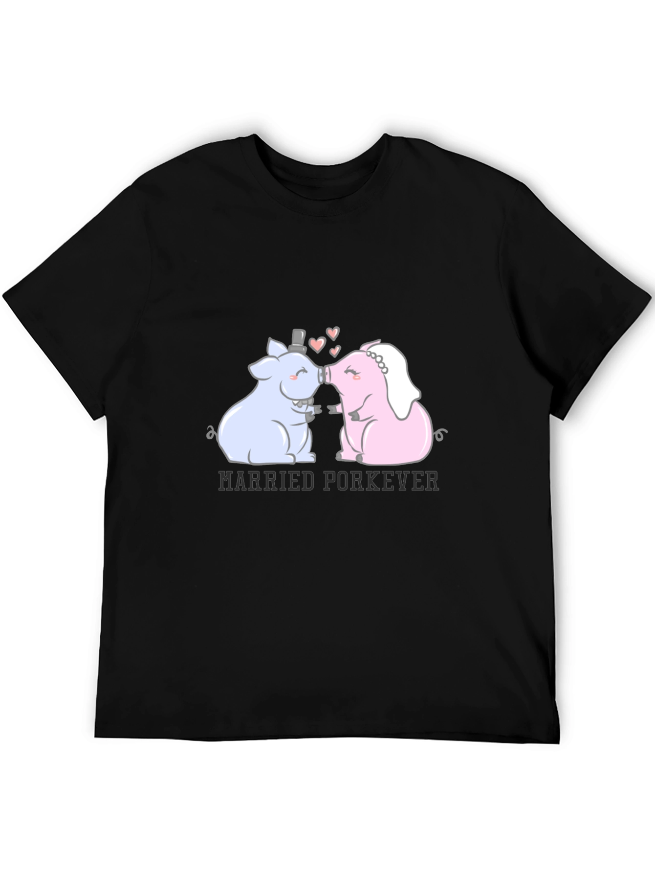 Black Married Porkever T-Shirt view 5