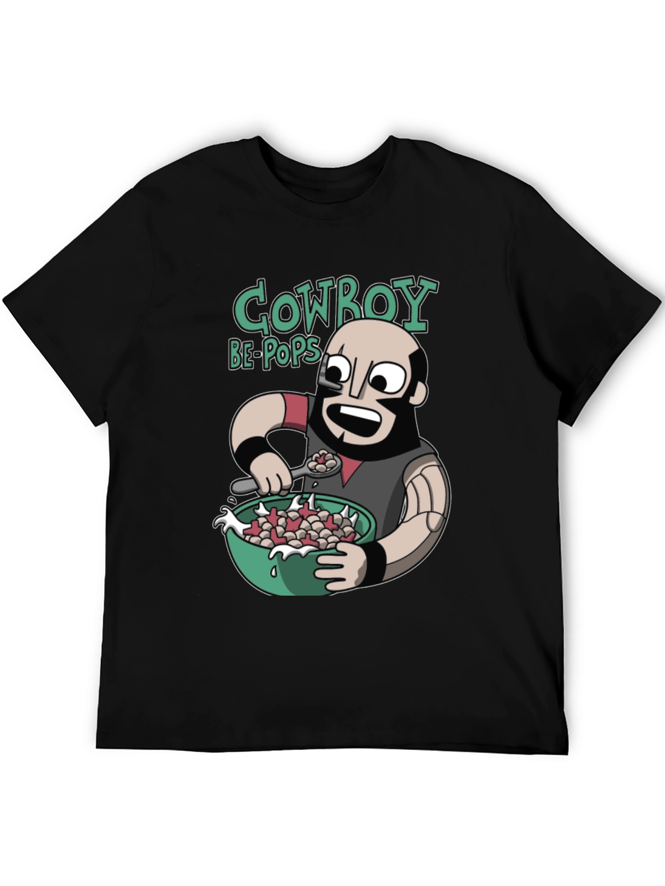 Black Cowboy Bebops Cereal T-Shirt  view 5