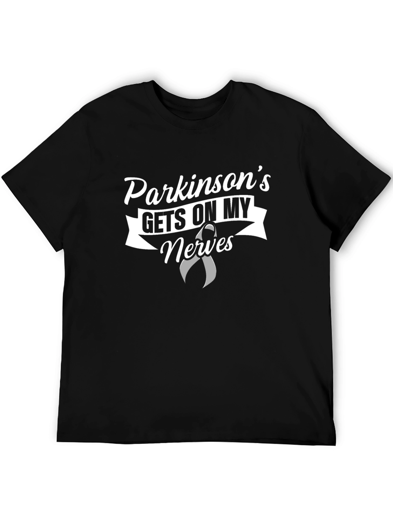 Parkinson's Awareness Black Graphic Tee - 5