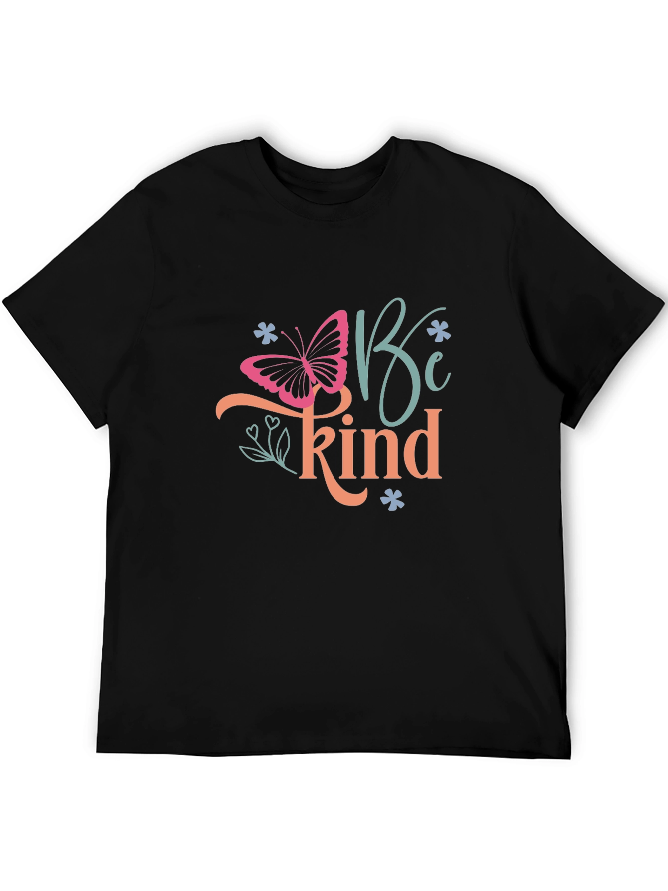 Black Be Kind Butterfly Graphic T-Shirt - Black view 5