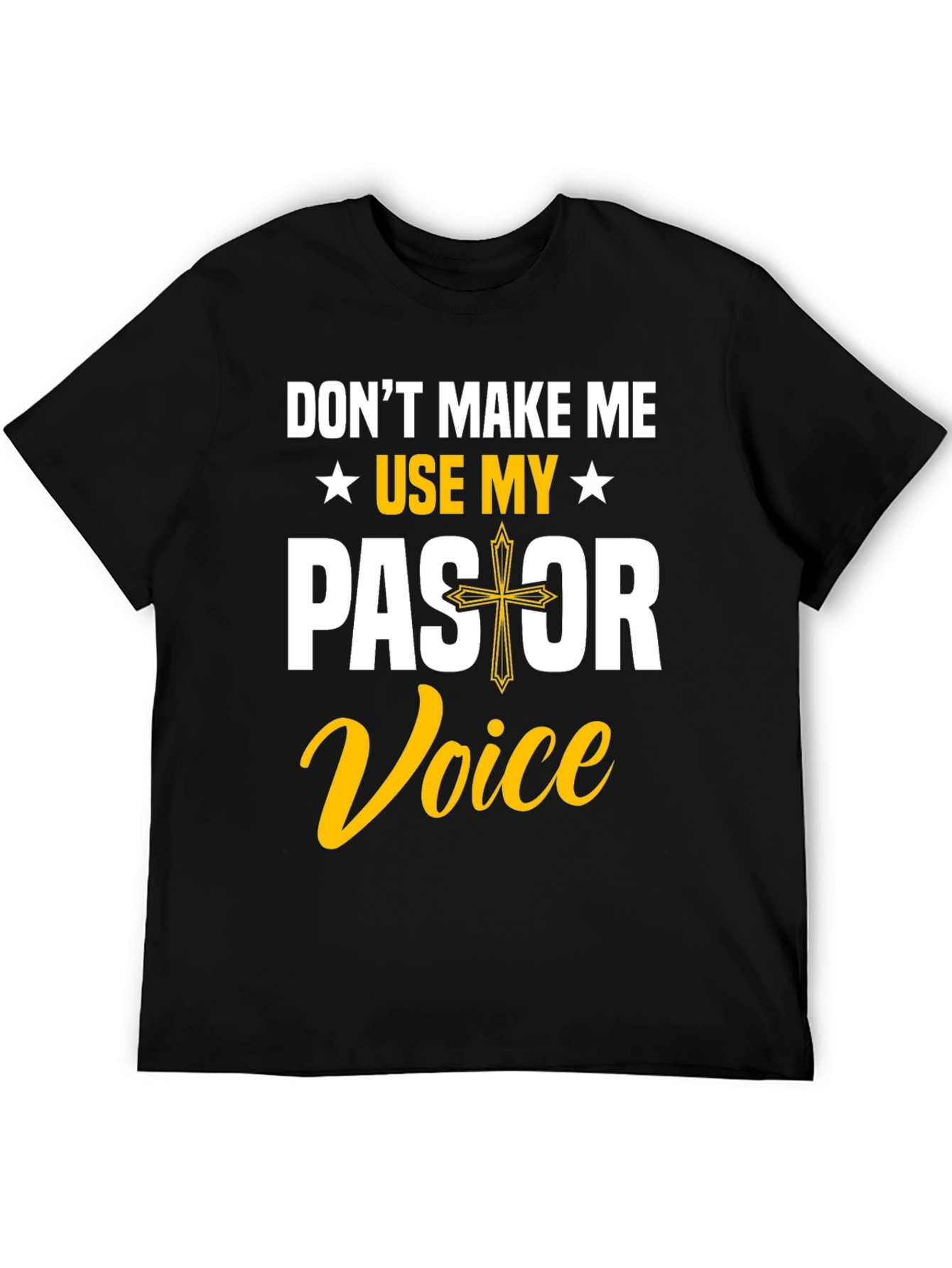 Black Pastor Voice Graphic T-Shirt view 5