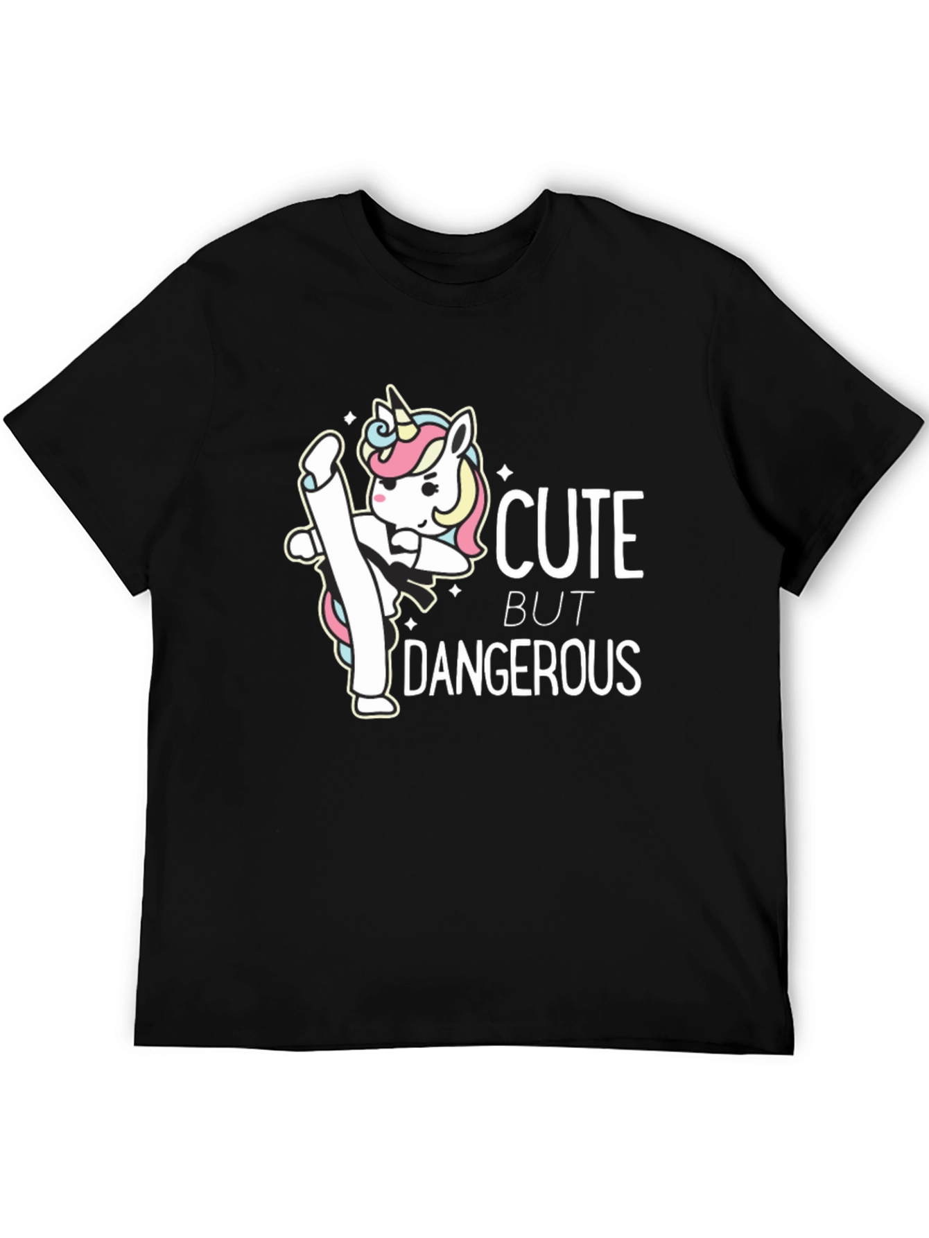 Cute But Dangerous Unicorn Karate T-Shirt - 5