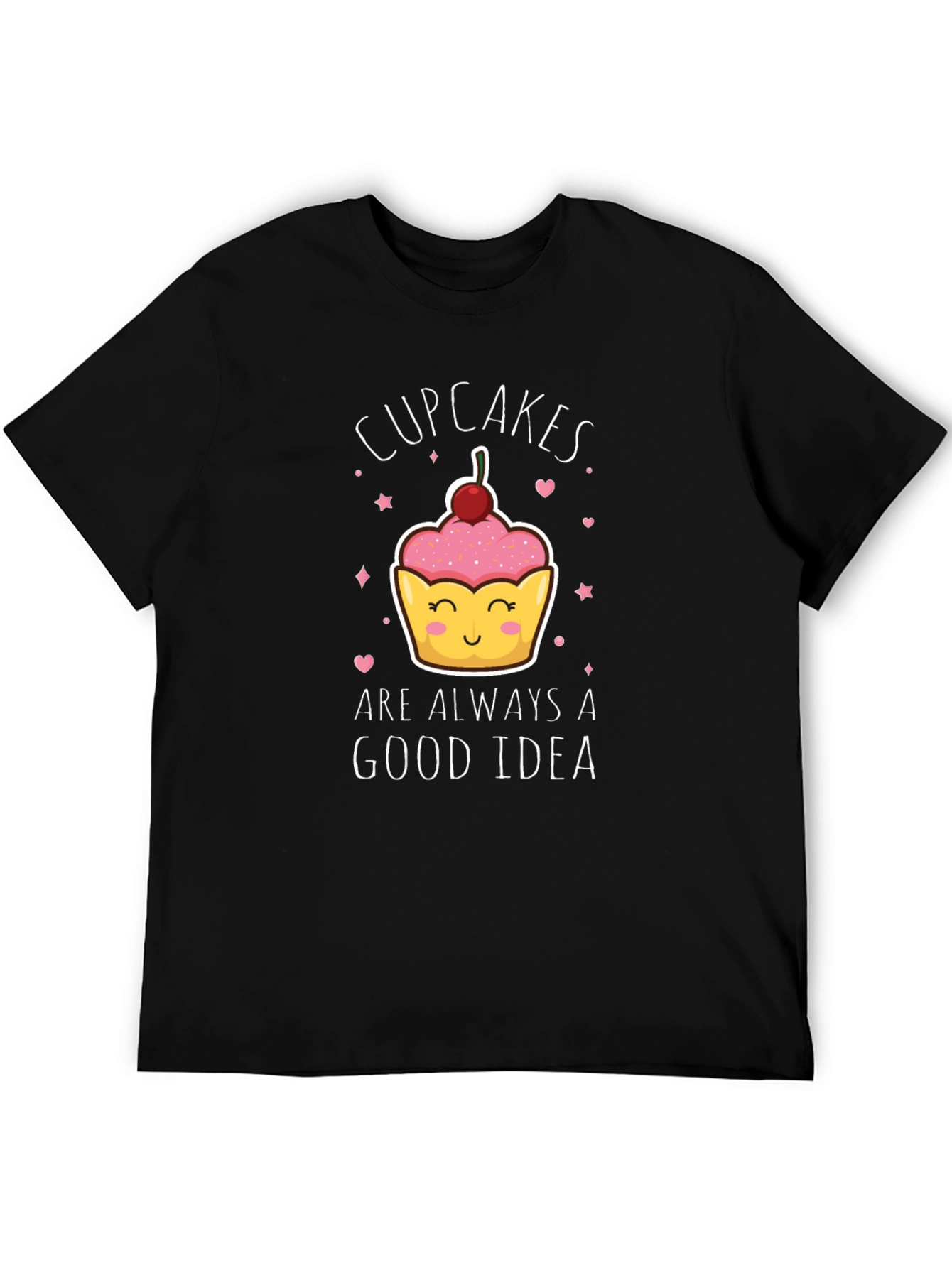 Black Cupcakes Good Idea Graphic T-Shirt view 5