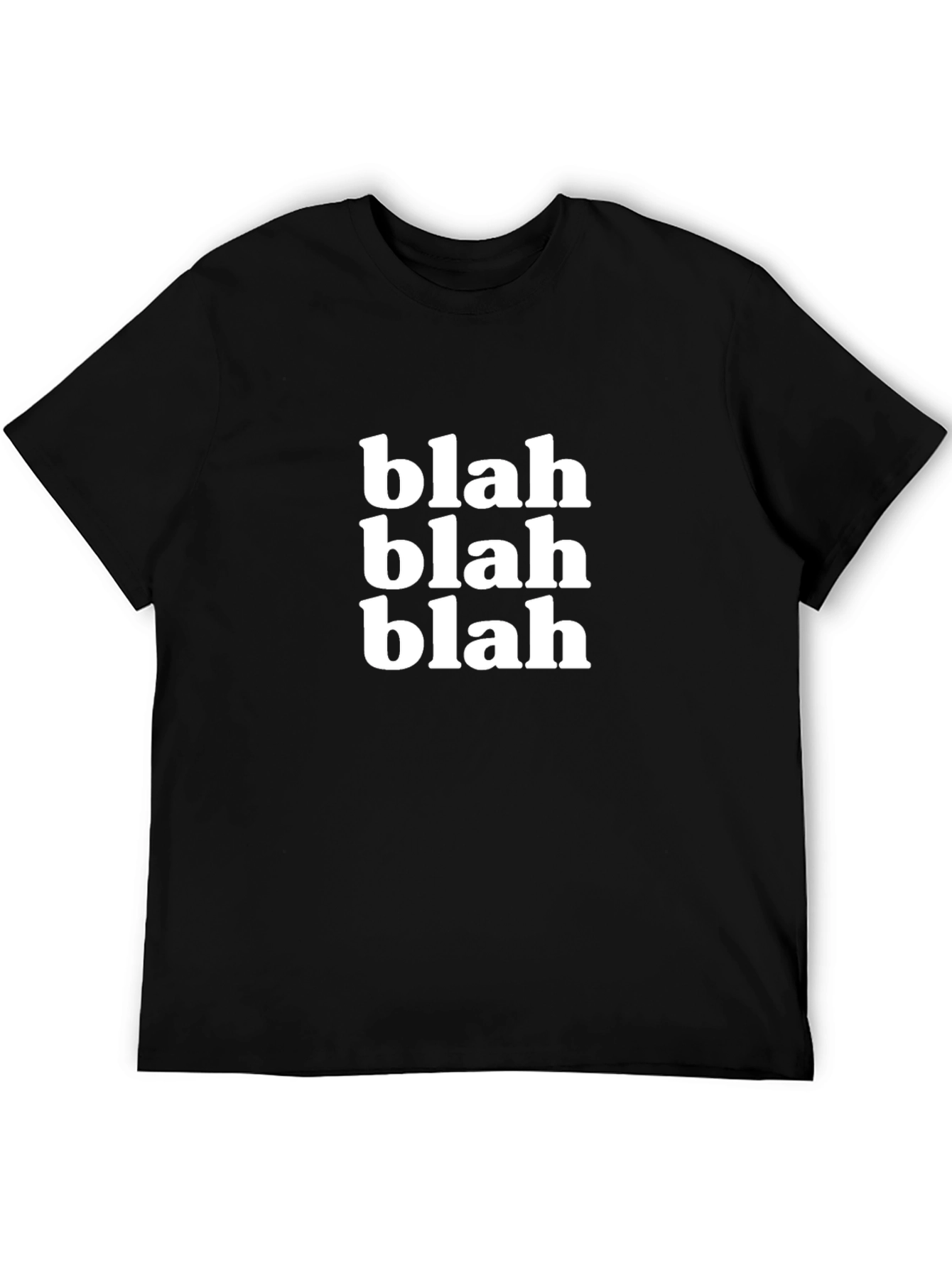 Black Blah Blah Blah Graphic T-Shirt - Black view 5