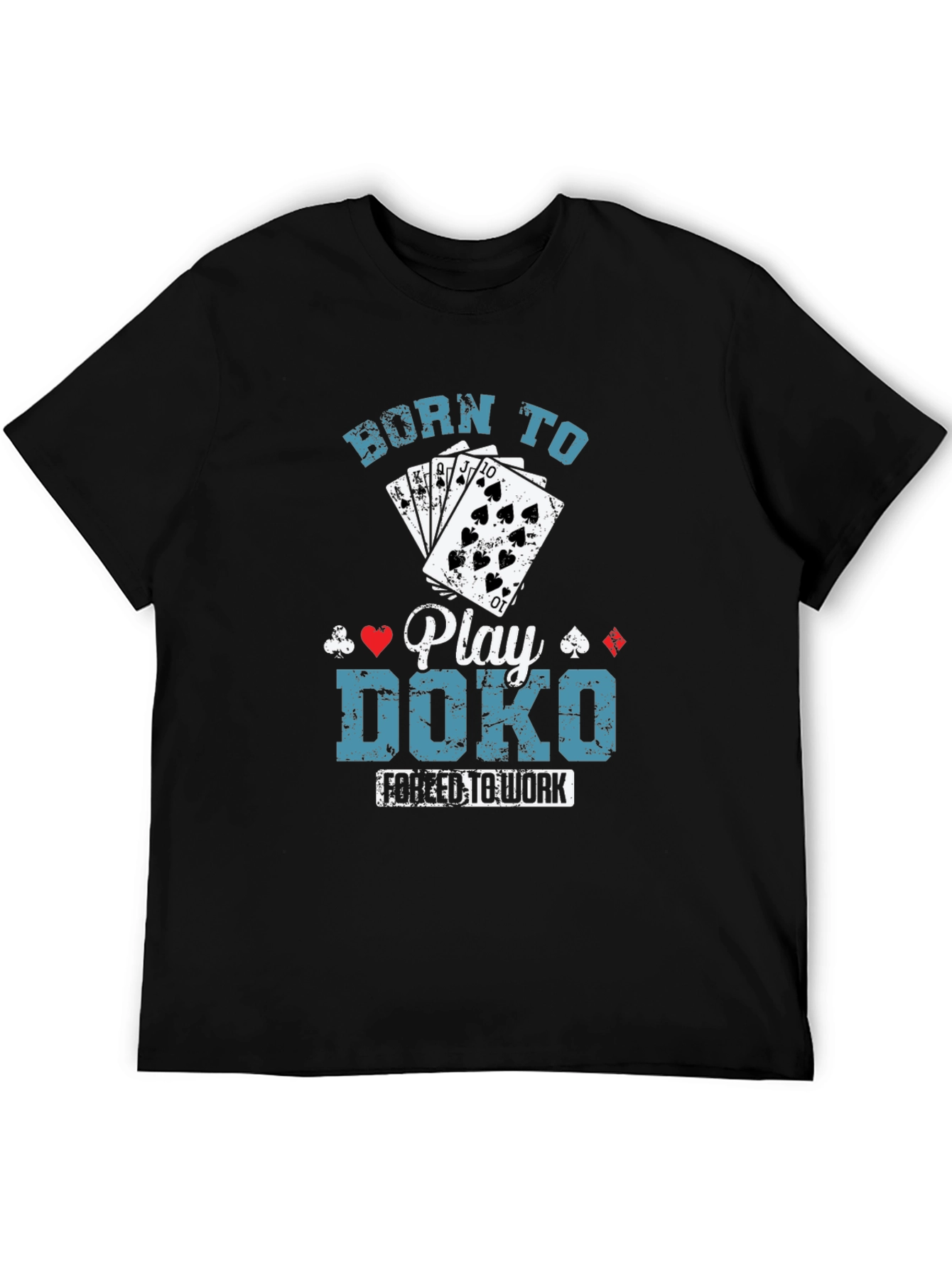 Black Born to Play Doko T-Shirt view 5