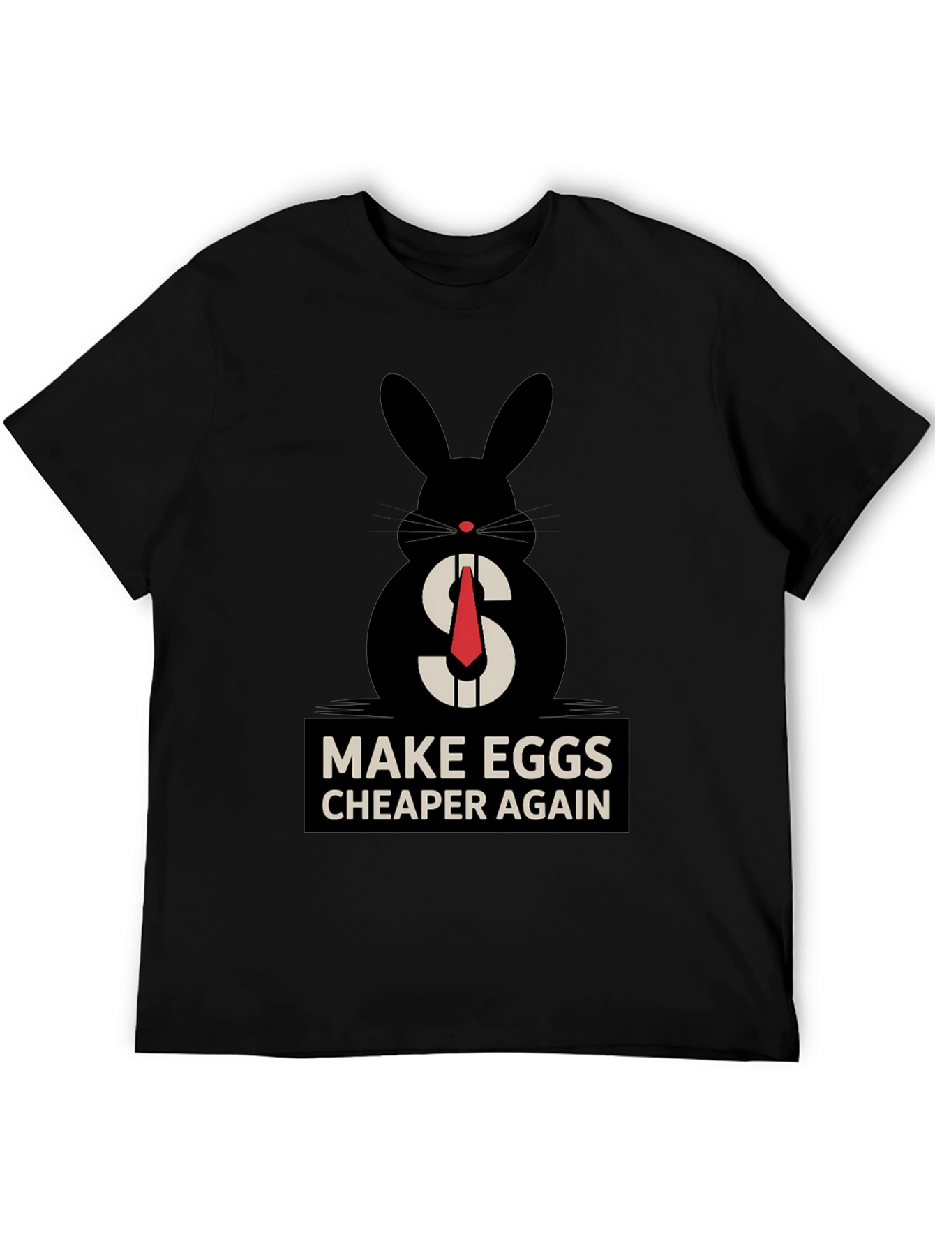 Black Make Eggs Cheaper Again T-Shirt view 5